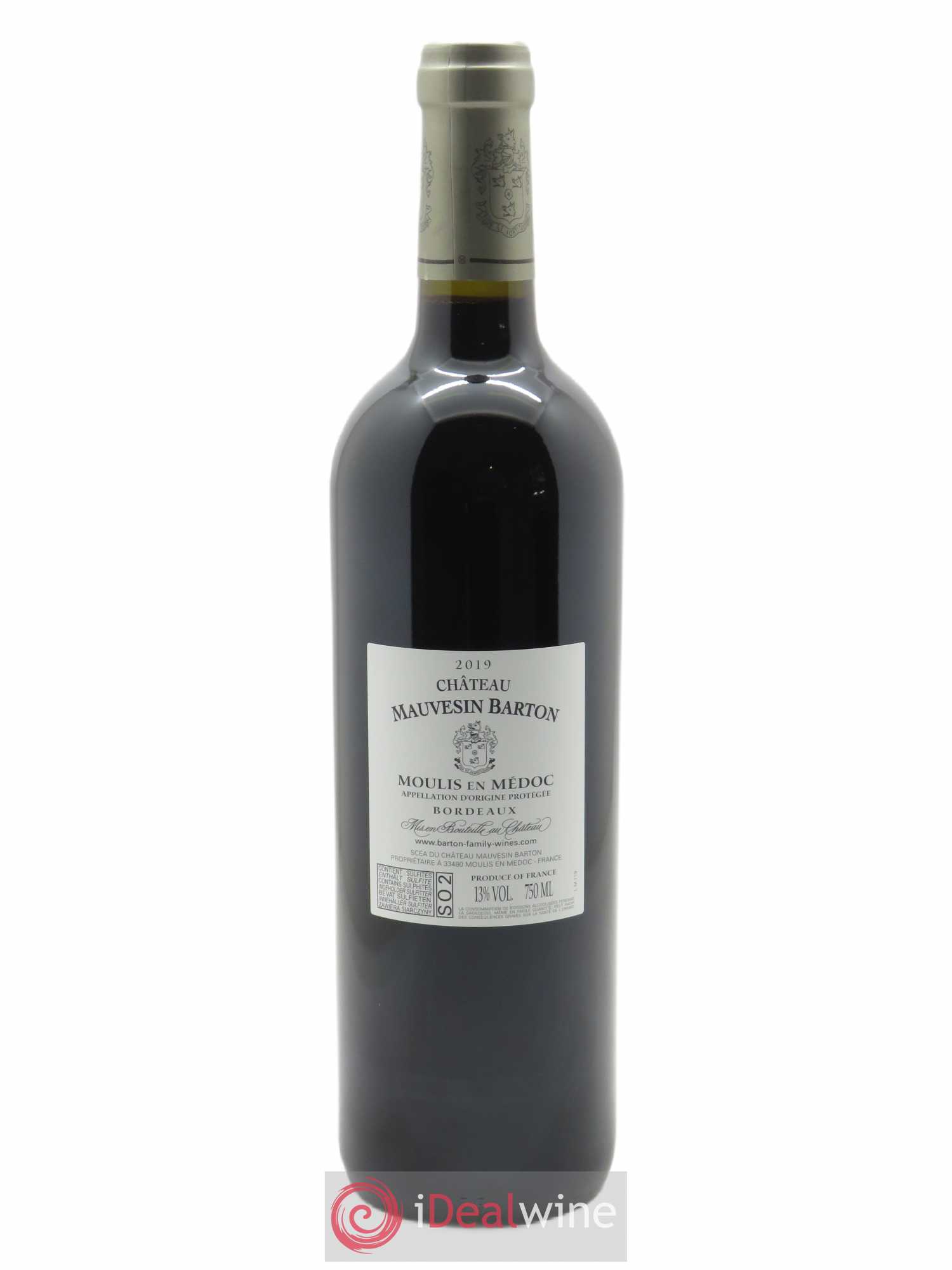 Château Mauvesin Barton 2019 - Lot de 1 bouteille - 1