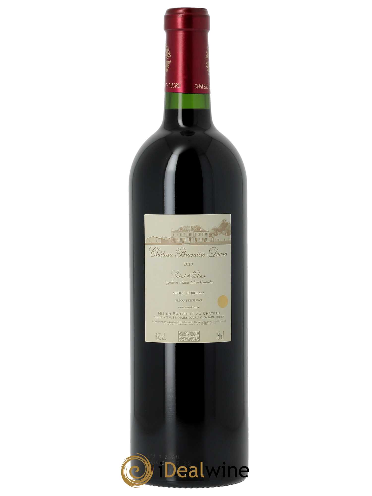 Château Branaire Ducru 4ème Grand Cru Classé (CBO à partir de 6 bts) 2019 - Lot de 1 bouteille - 1
