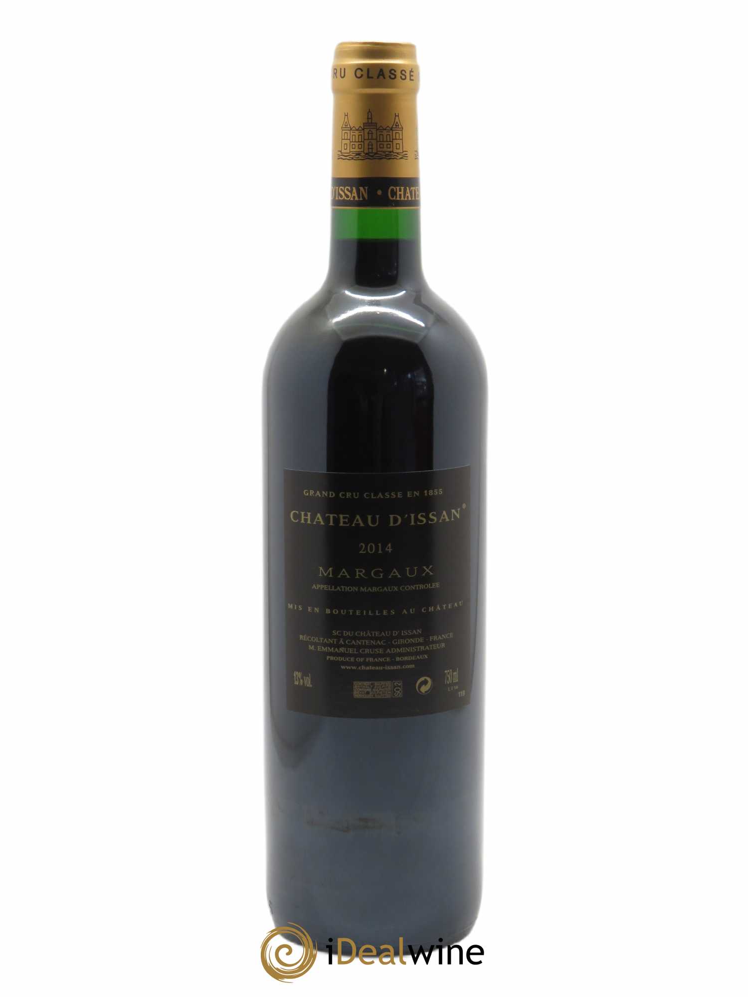 Château d'Issan 3ème Grand Cru Classé (CBO à partir de 12 bts) 2014 - Lot de 1 bouteille - 1