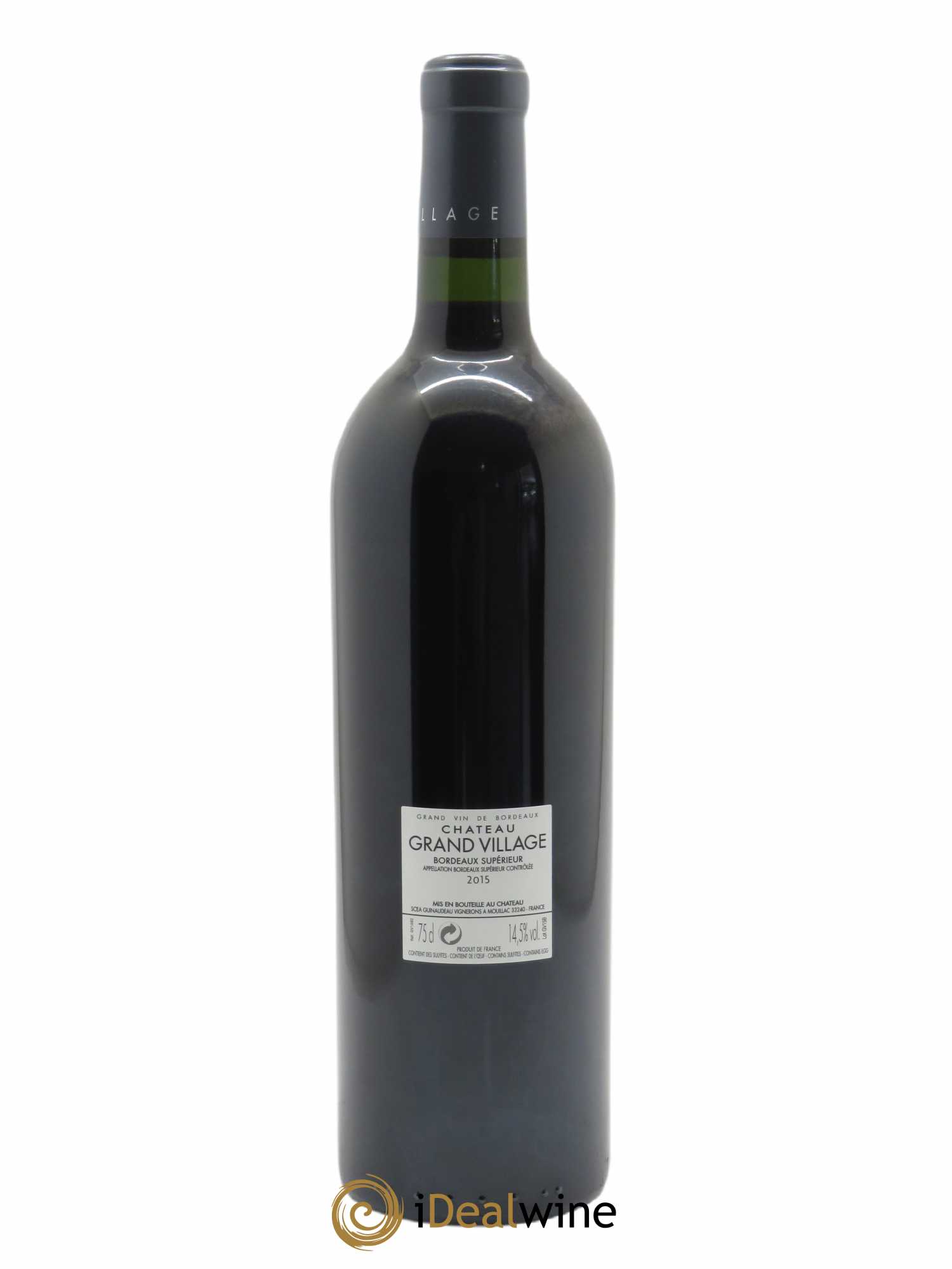 Château Grand Village 2015 - Lot of 1 bottle - 1