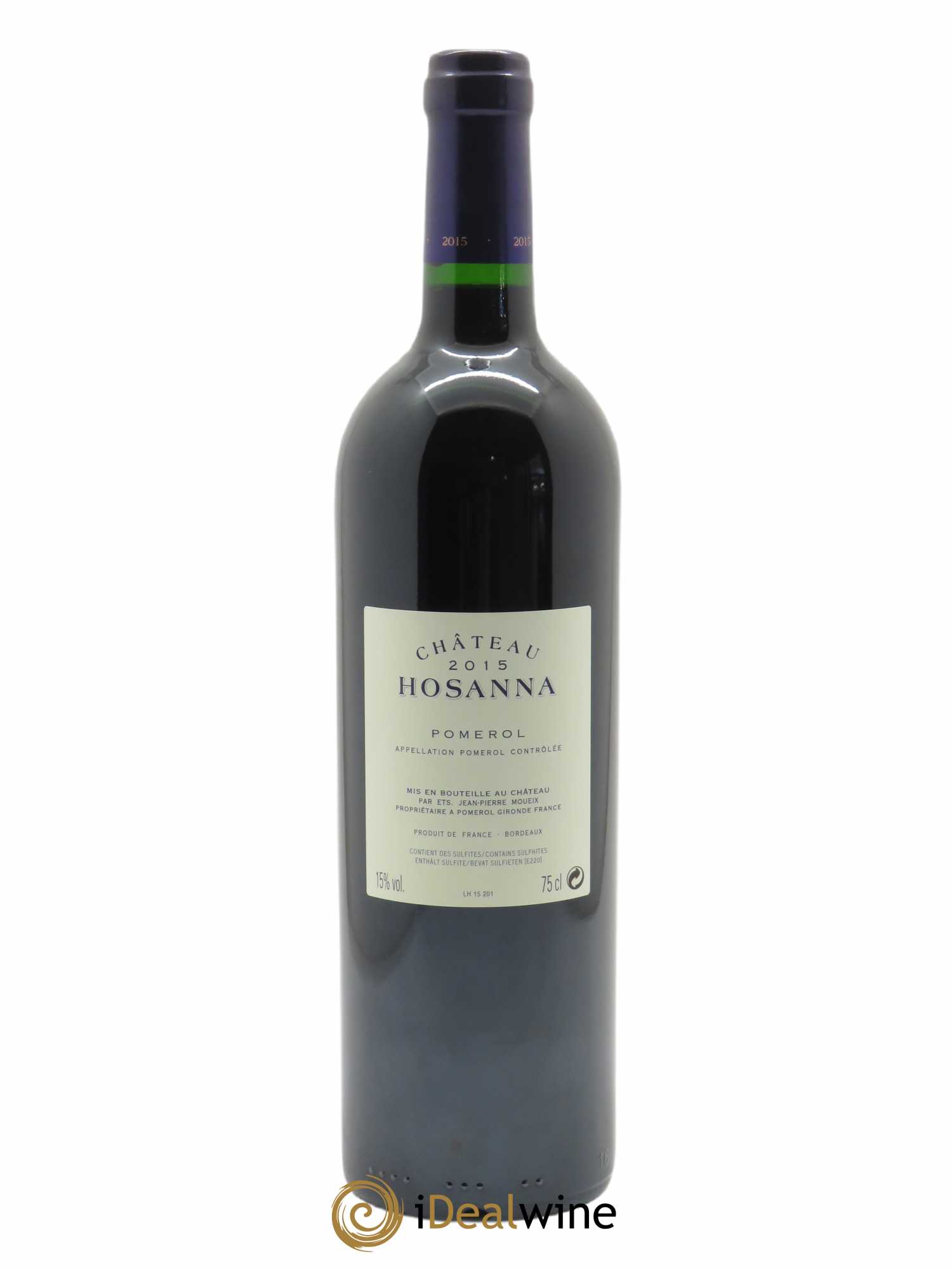 Château Hosanna (CBO à partir de 6 bts) 2015 - Lot de 1 bouteille - 1