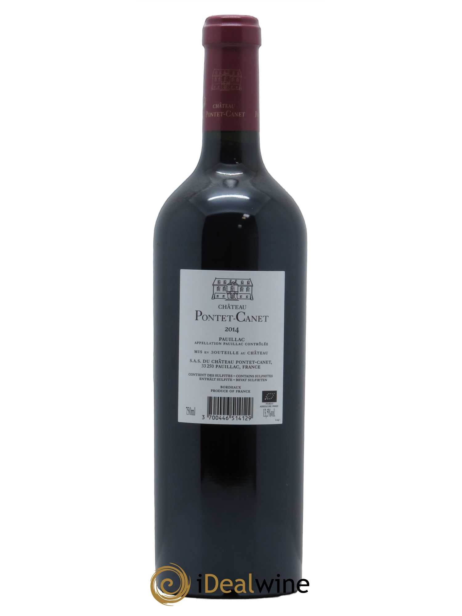 Château Pontet Canet 5ème Grand Cru Classé (OWC if 12 bts) 2014 - Lot of 1 bottle - 1