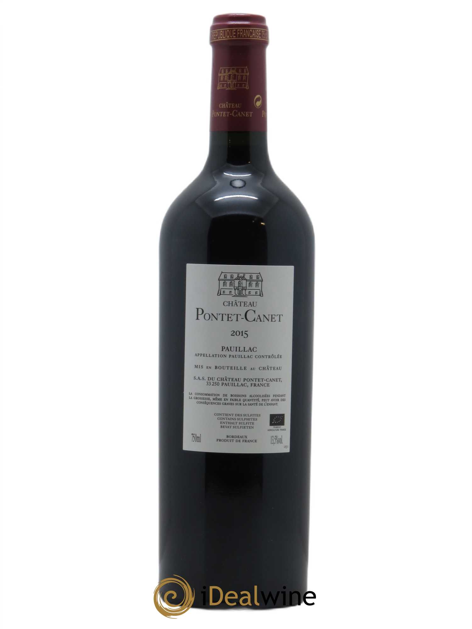 Château Pontet Canet 5ème Grand Cru Classé (CBO à partir 12 bts) 2015 - Lot de 1 bouteille - 1