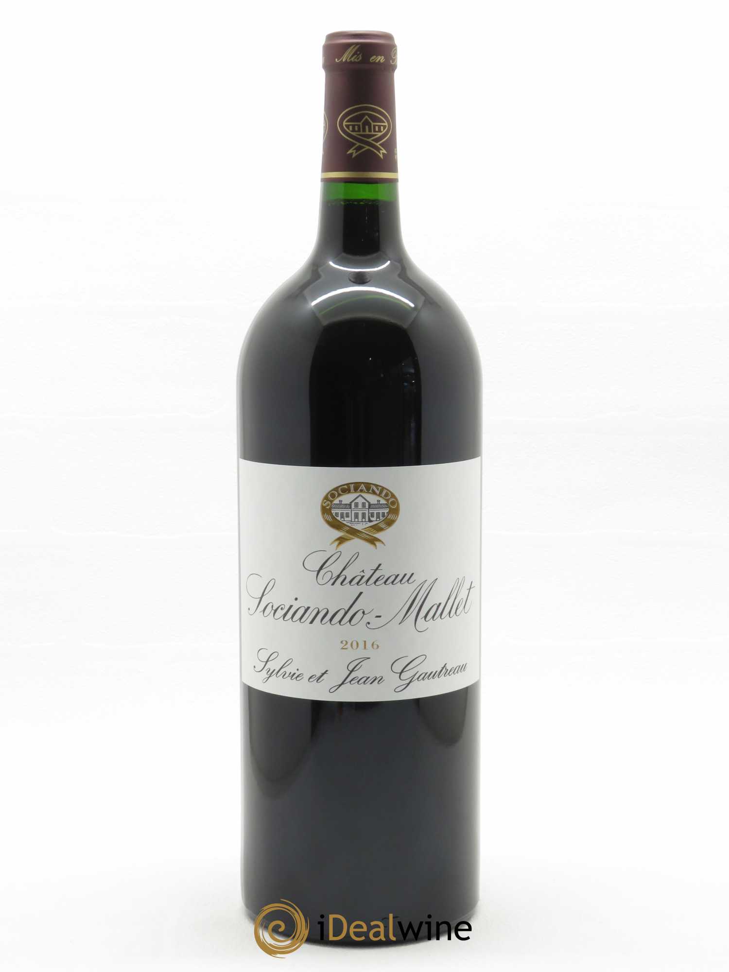 Château Sociando Mallet (CBO à partir de 3 bts) 2016 - Lot de 1 magnum - 0