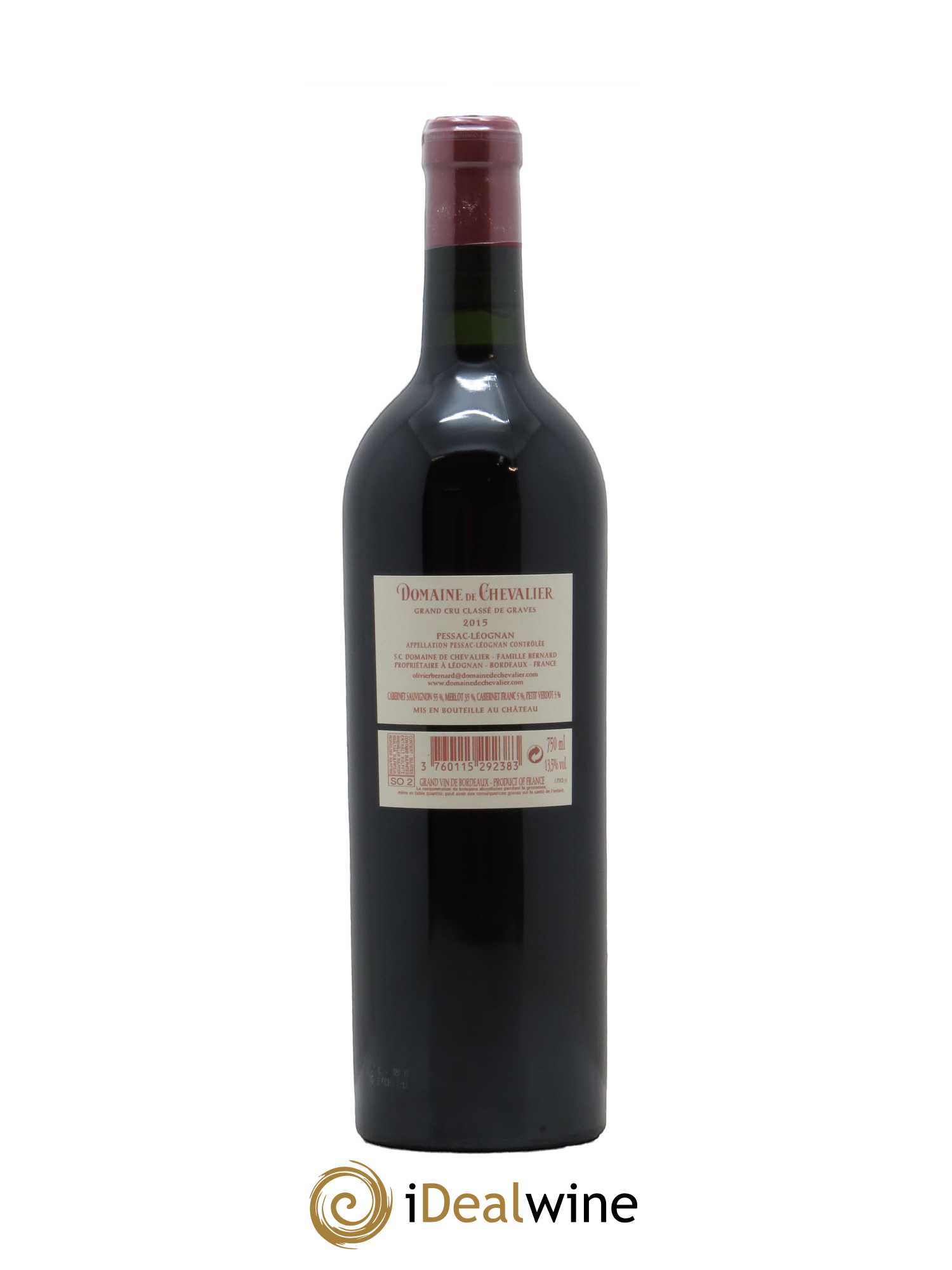 Domaine de Chevalier Cru Classé de Graves (CBO à partir de 6 bts) 2015 - Lot de 1 bouteille - 1