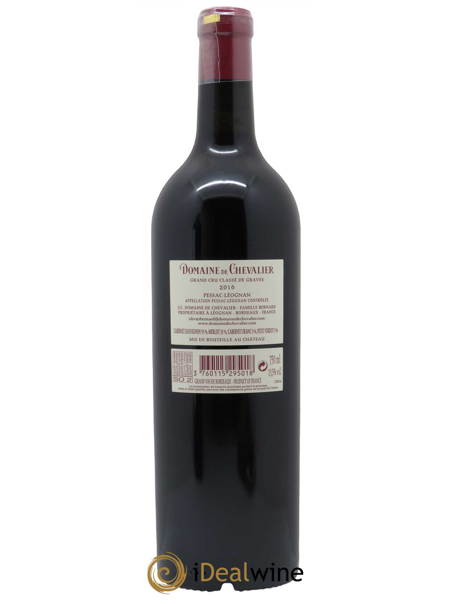 Domaine de Chevalier Cru Classé de Graves (CBO à partir de 12 bts) 2016 - Lot de 1 bouteille - 1