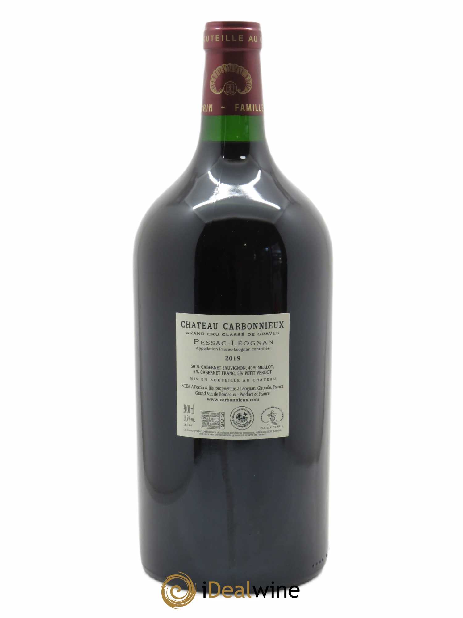 Château Carbonnieux Cru Classé de Graves 2019 - Lot de 1 double magnum - 1