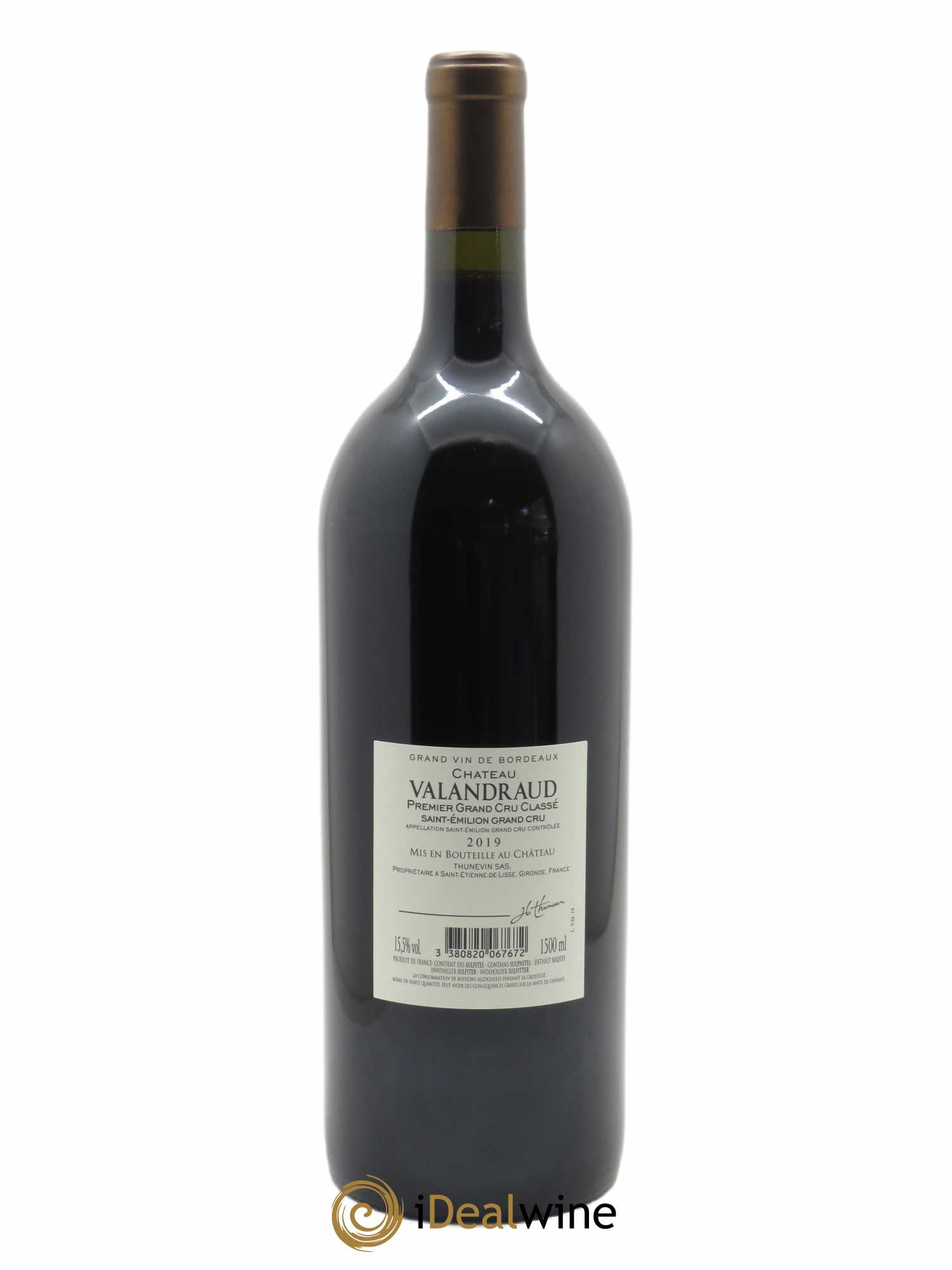Château de Valandraud 1er Grand Cru Classé B depuis 2012 (CBO à partir de 6 bts) 2019 - Lot de 1 magnum - 1