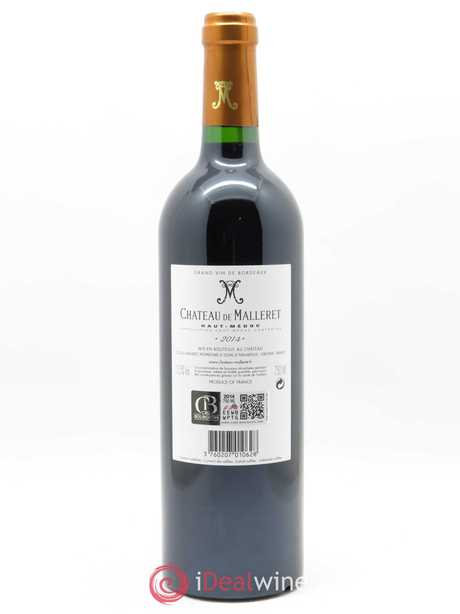 Château de Malleret Cru Bourgeois 2014 - Lot de 1 bouteille - 1
