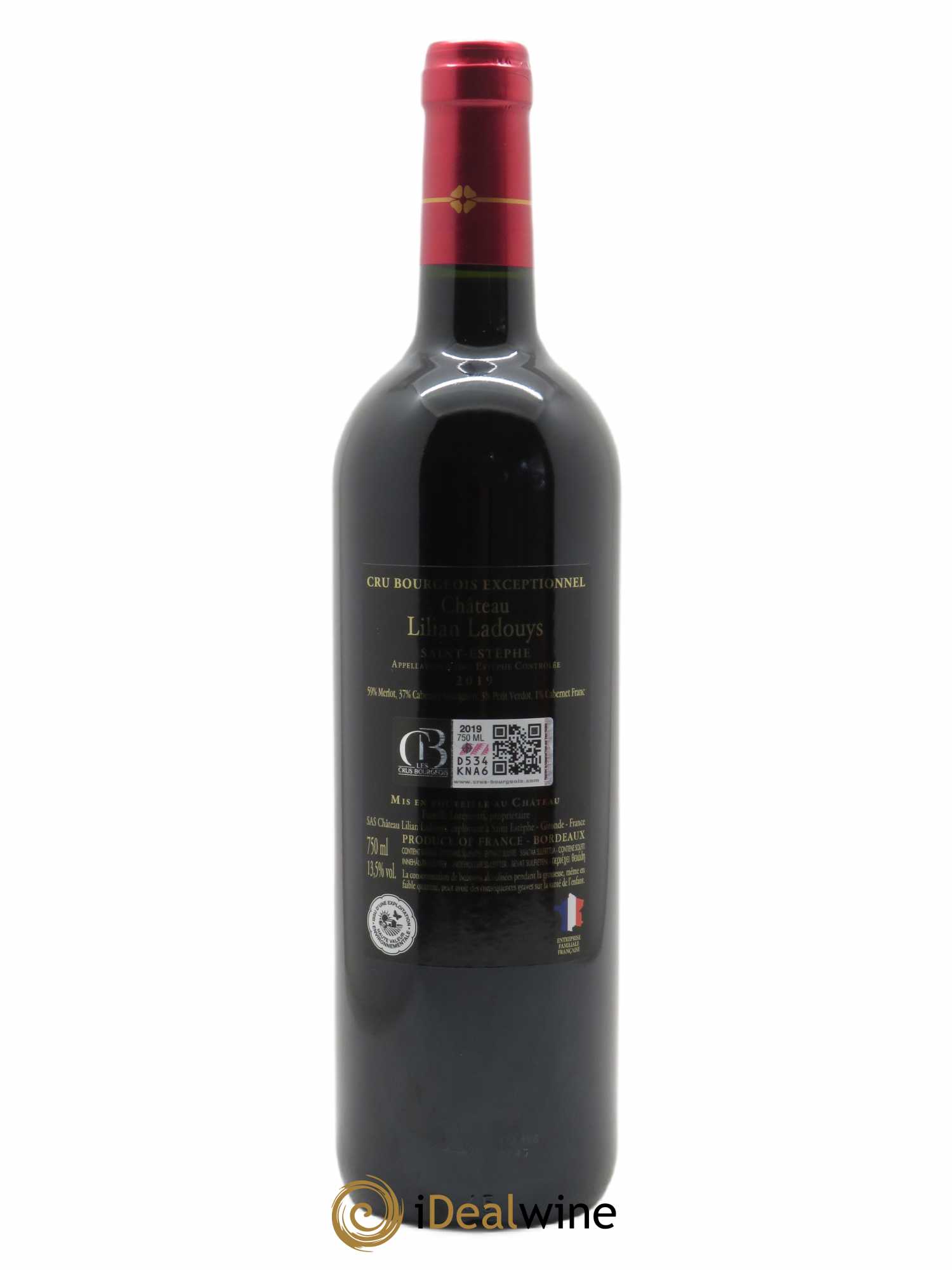 Château Lilian Ladouys Cru Bourgeois (OWC if 6 bt) 2019 - Lot of 1 bottle - 1