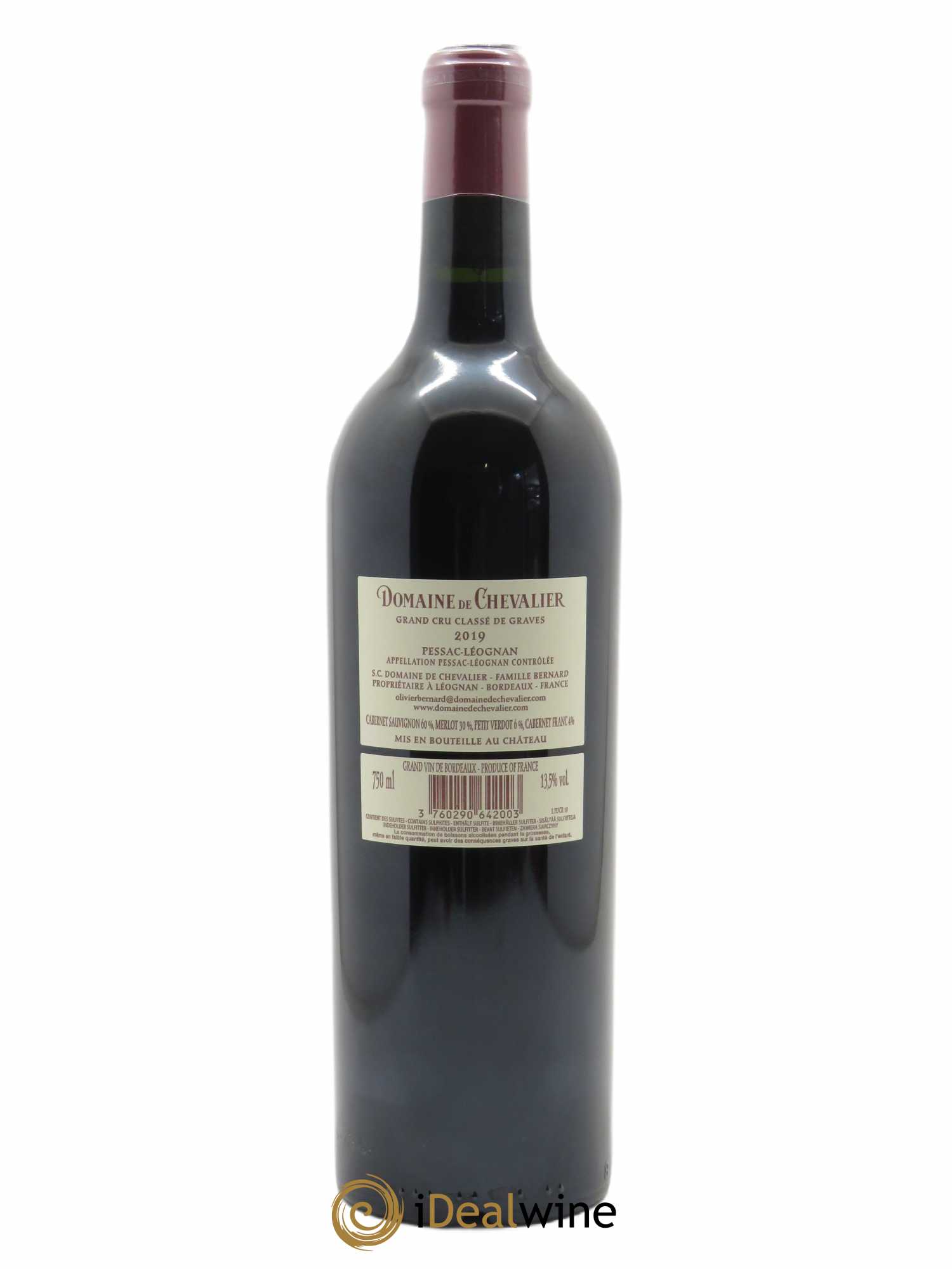 Domaine de Chevalier Cru Classé de Graves (OWC if 6 bt) 2019 - Lot of 1 bottle - 1