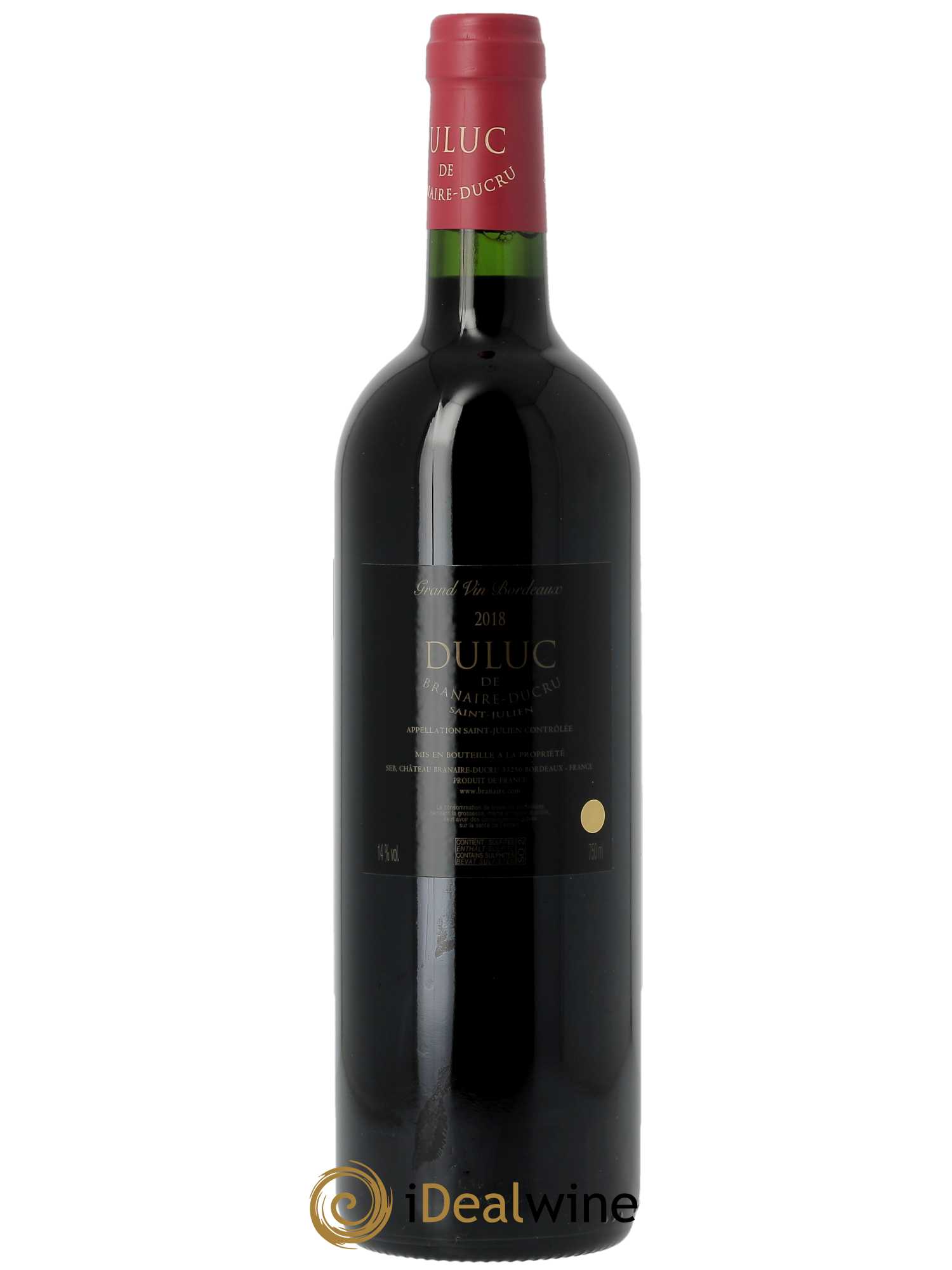 Duluc de Branaire Second Vin (OWC if 6 bts) 2018 - Lot of 1 bottle - 1