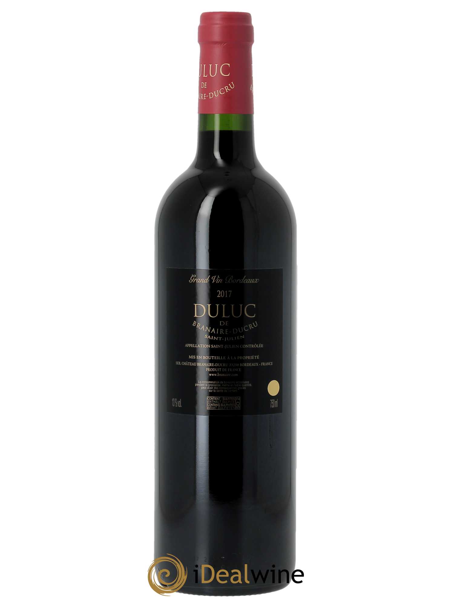 Duluc de Branaire Second Vin (OWC if 6 bt) 2017 - Lot of 1 bottle - 1