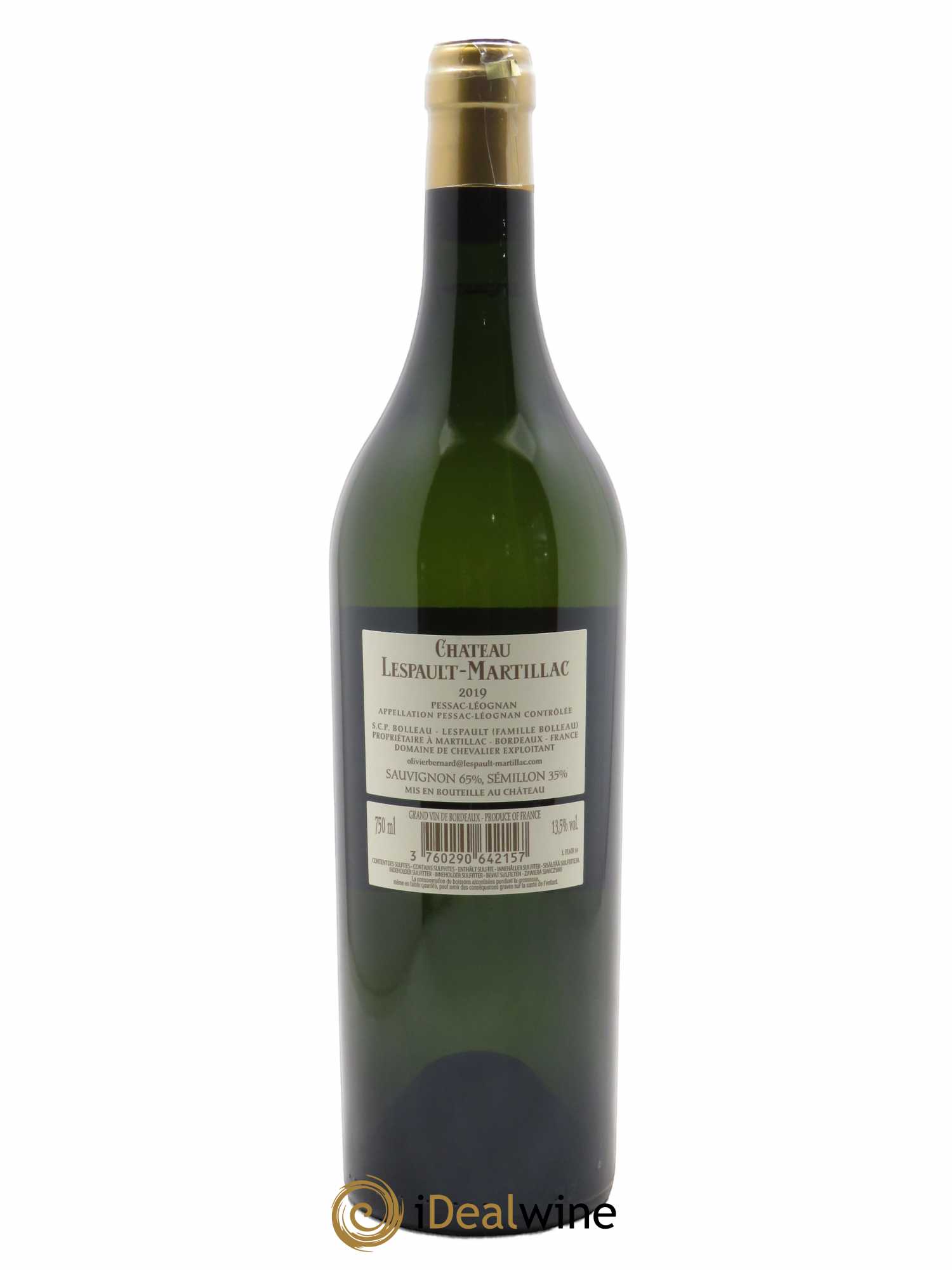 Château Lespault-Martillac (OWC if 6 bt) 2019 - Lot of 1 bottle - 1