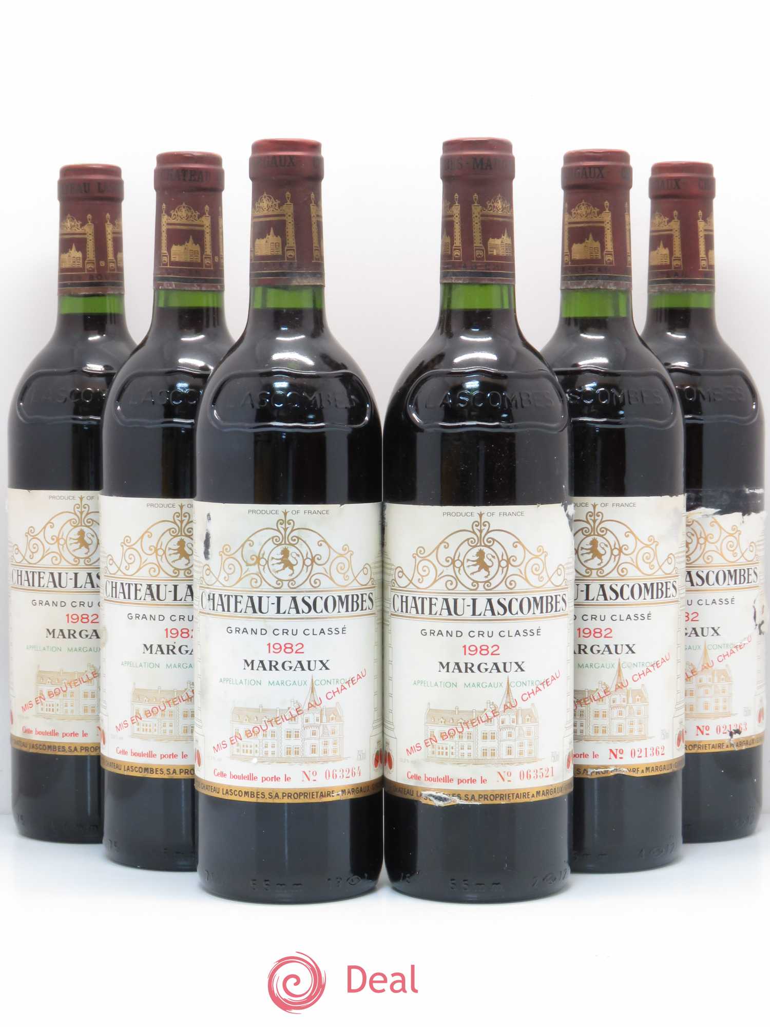Château Lascombes 2ème Grand Cru Classé 1982 - Lot de 6 bouteilles - 0