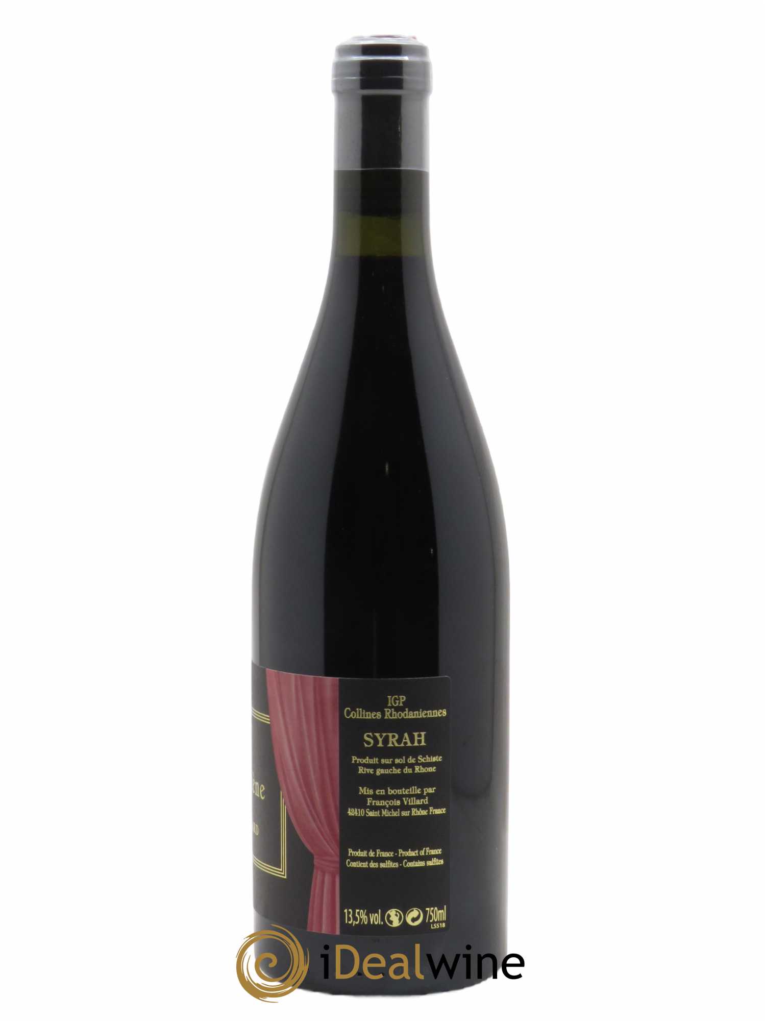 IGP Collines Rhodaniennes Seul en scène François Villard  2018 - Lot de 1 bouteille - 1