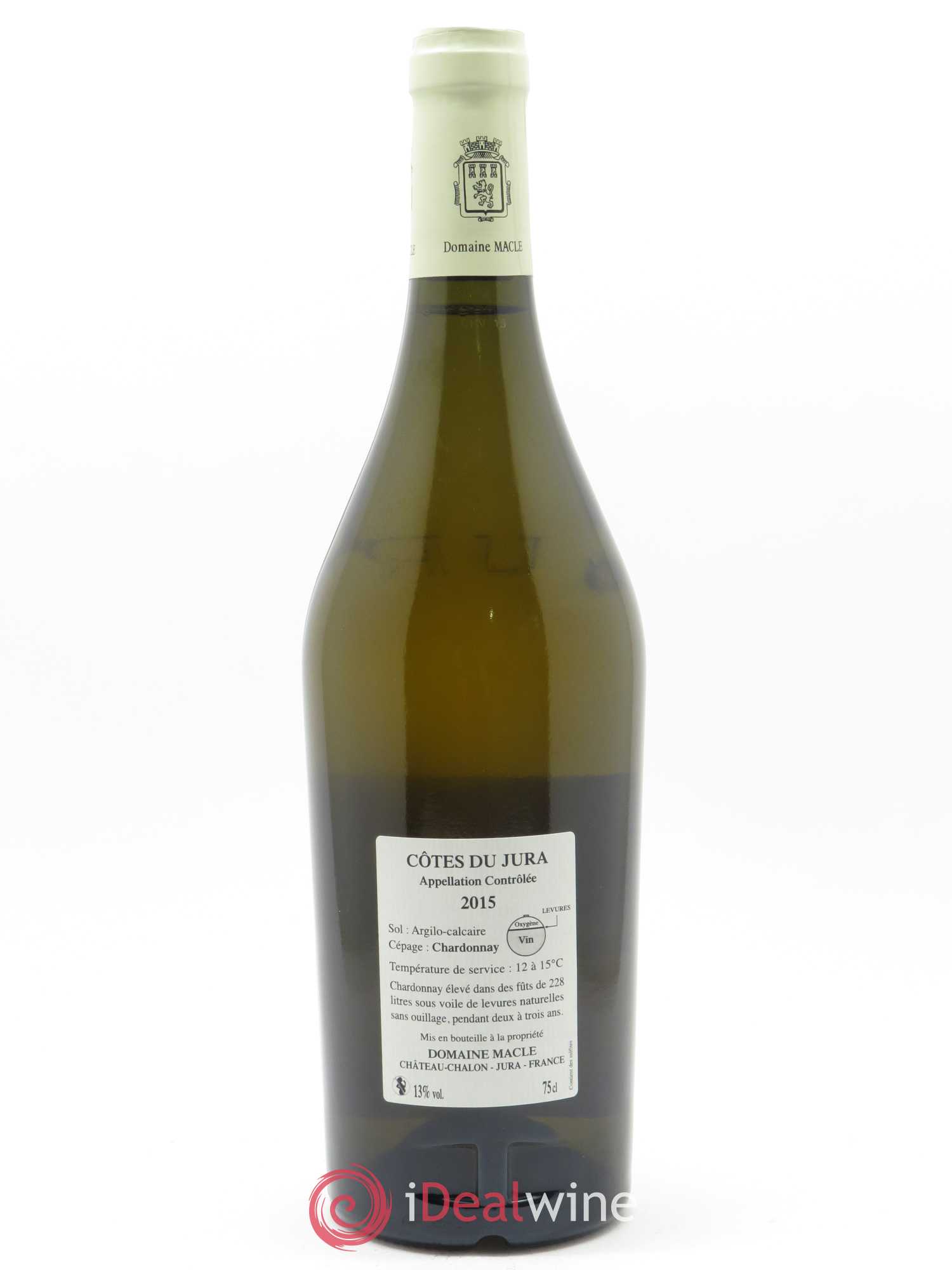 Côtes du Jura Chardonnay sous voile Jean Macle 2015 - Lot de 1 bouteille - 1