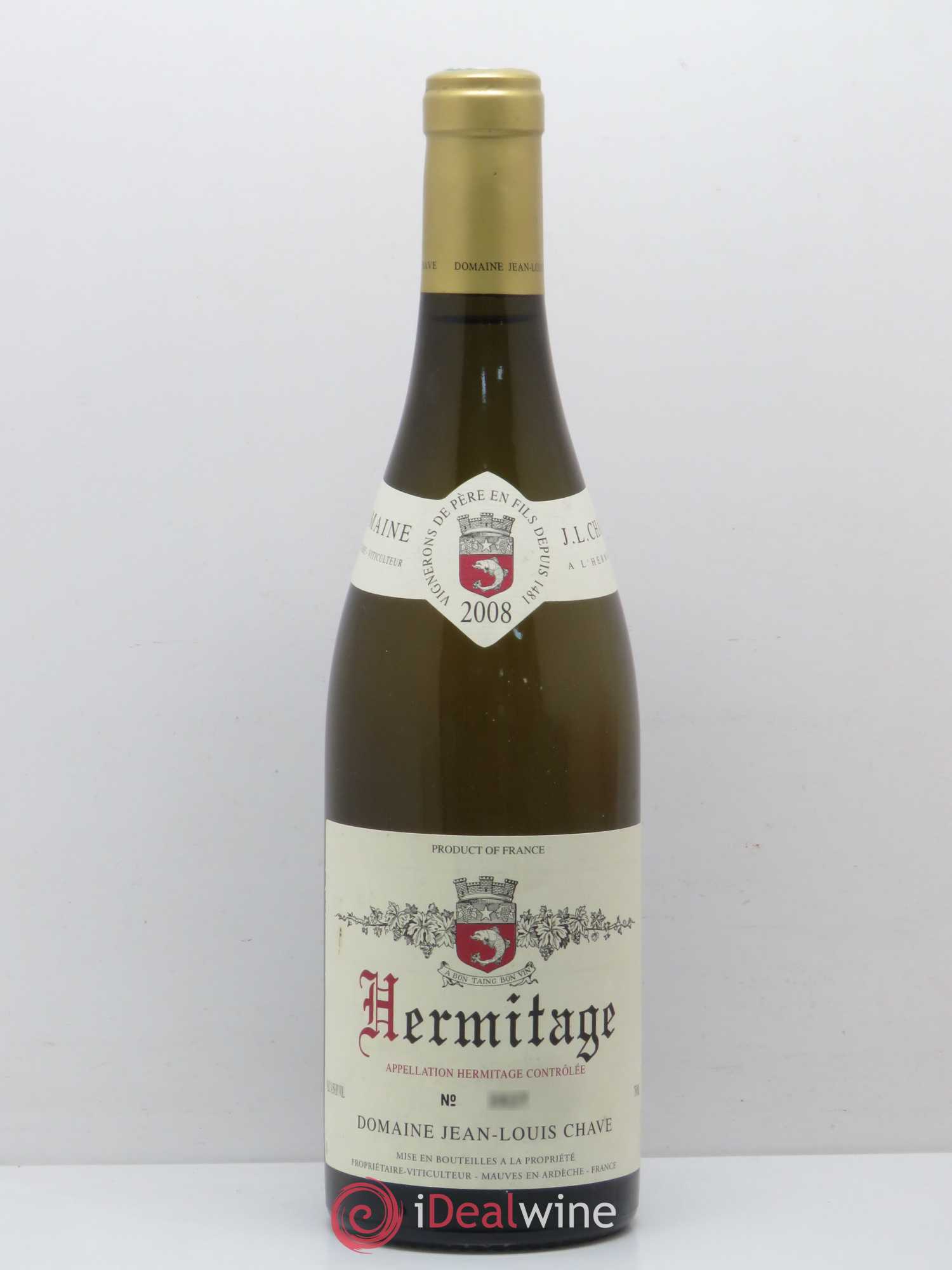 Hermitage Jean-Louis Chave 2008 - Lot de 1 bouteille - 0