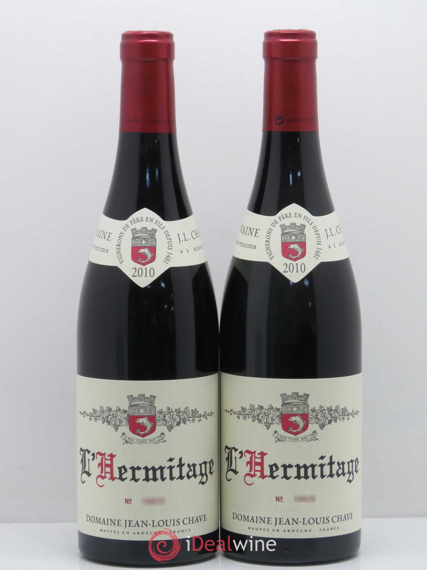 Hermitage Jean-Louis Chave 2010 - Lot de 2 bouteilles - 0