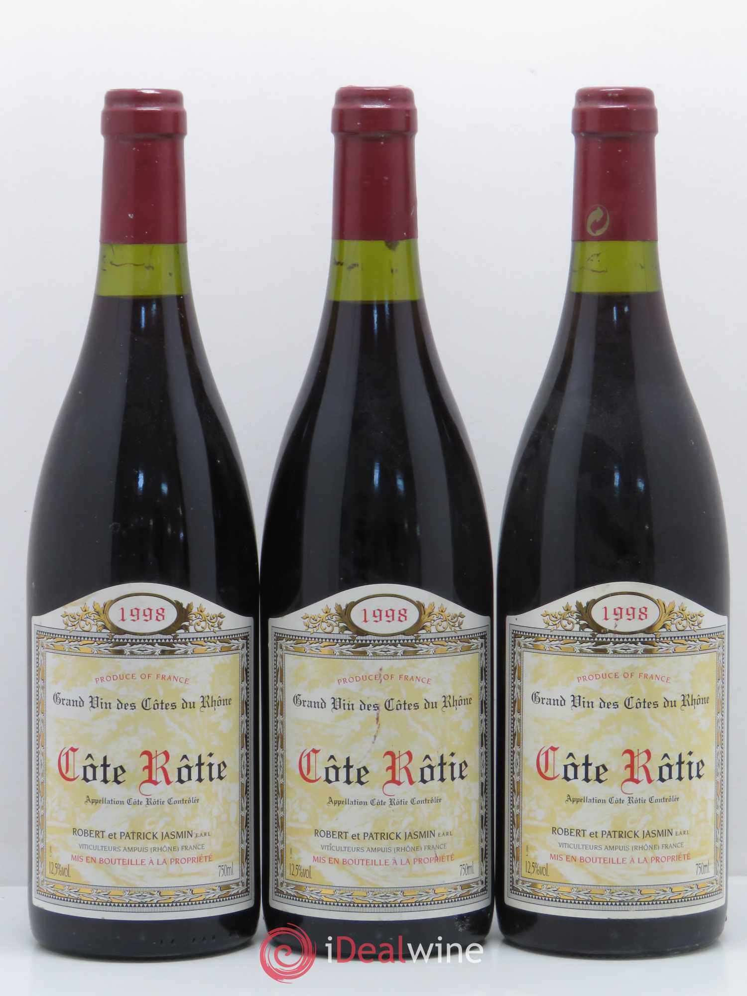 Côte-Rôtie Jasmin (Domaine) 1998 - Lot de 3 bouteilles - 0
