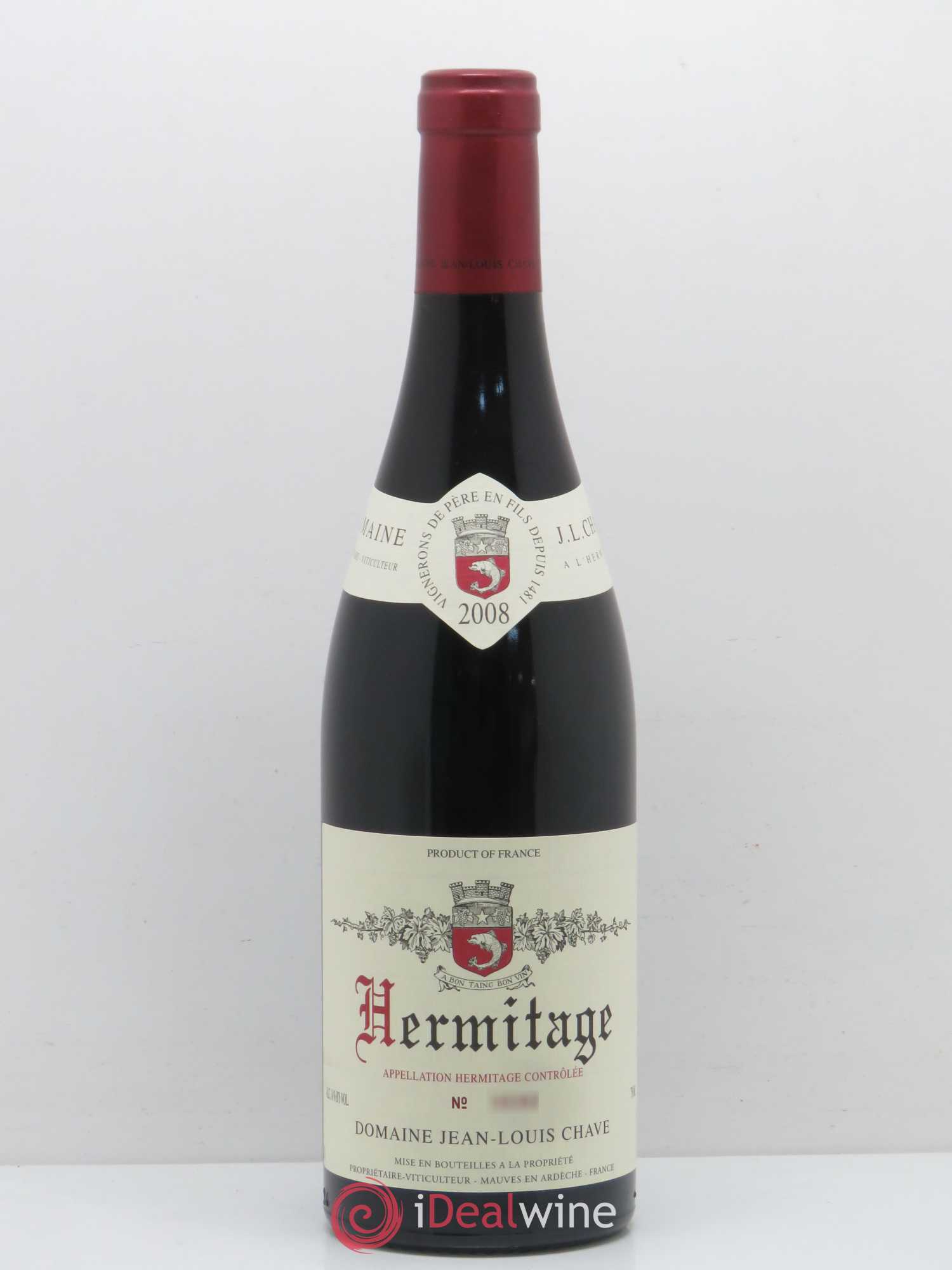 Hermitage Jean-Louis Chave 2008 - Lot de 1 bouteille - 0