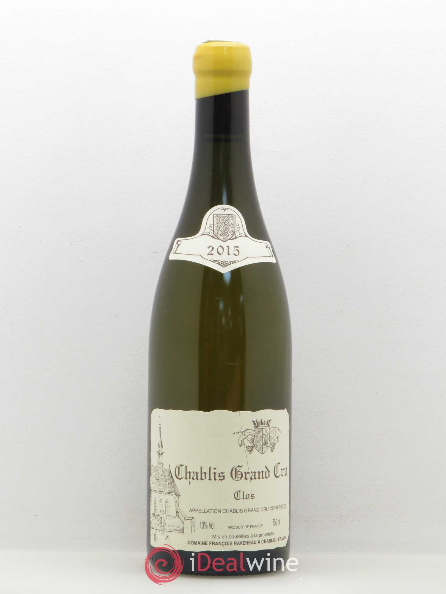 Chablis Grand Cru Clos Raveneau (Domaine) 2015 - Lot de 1 bouteille - 0