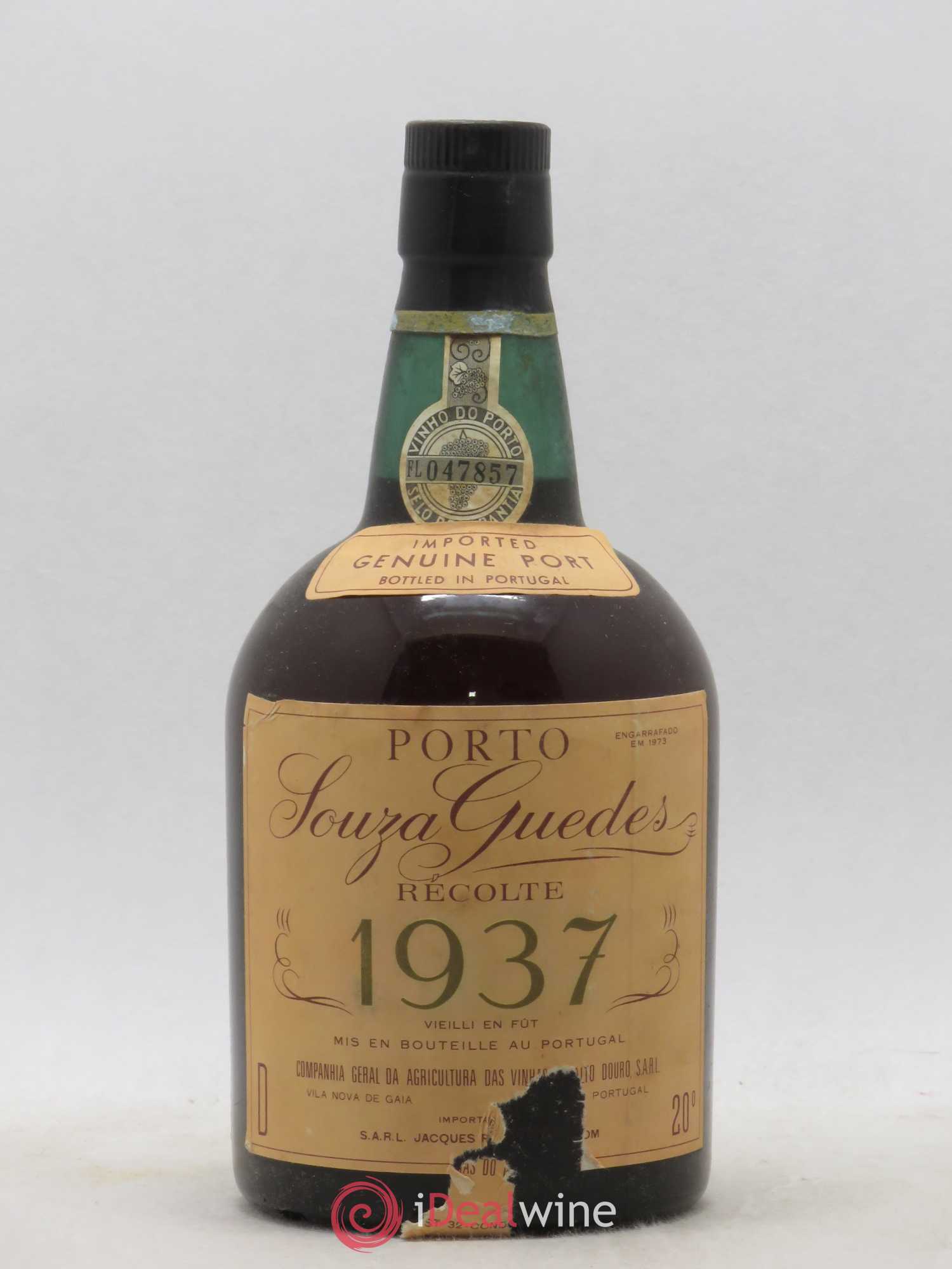 Porto Souza Guedes 1937 - Lot de 1 bouteille - 0