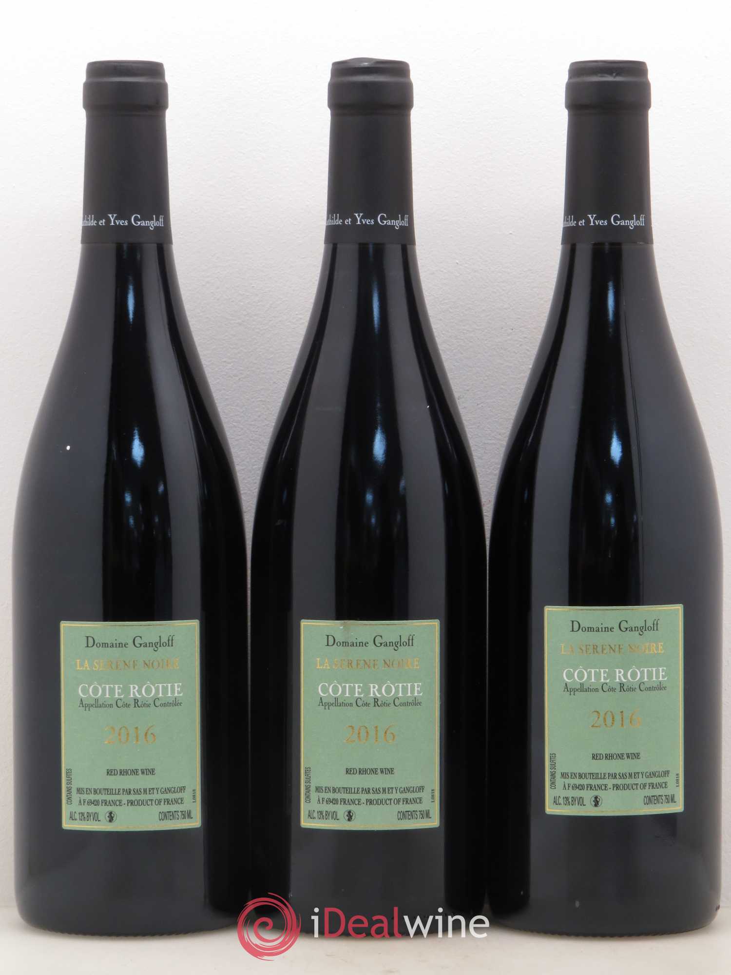 Côte-Rôtie La Sereine Noire Gangloff (Domaine) 2016 - Lot de 3 bouteilles - 1
