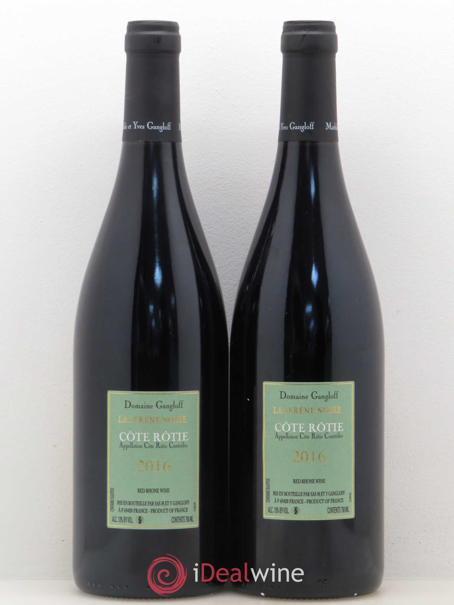 Côte-Rôtie La Sereine Noire Gangloff (Domaine) 2016 - Lot de 2 bouteilles - 1