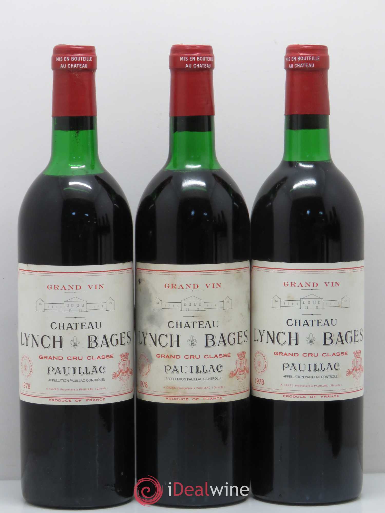 Château Lynch Bages 5ème Grand Cru Classé 1978 - Lot de 6 bouteilles - 2