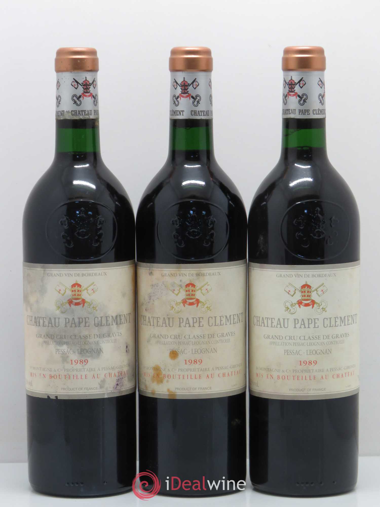 Château Pape Clément Cru Classé de Graves 1989 - Lot de 12 bouteilles - 2
