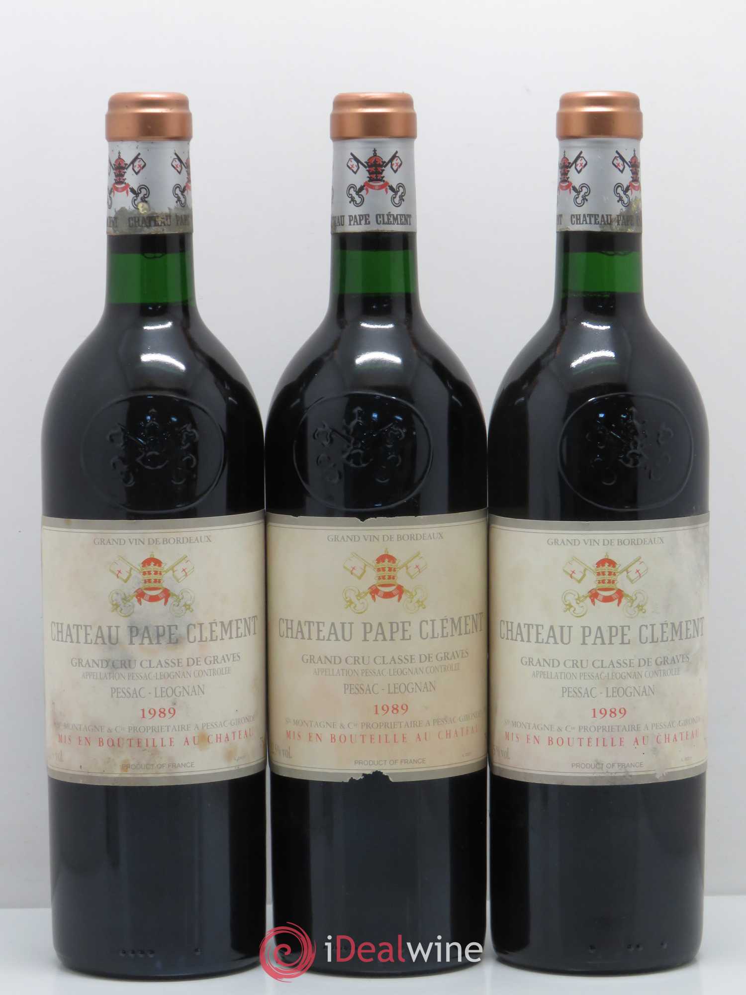 Château Pape Clément Cru Classé de Graves 1989 - Lot de 12 bouteilles - 3