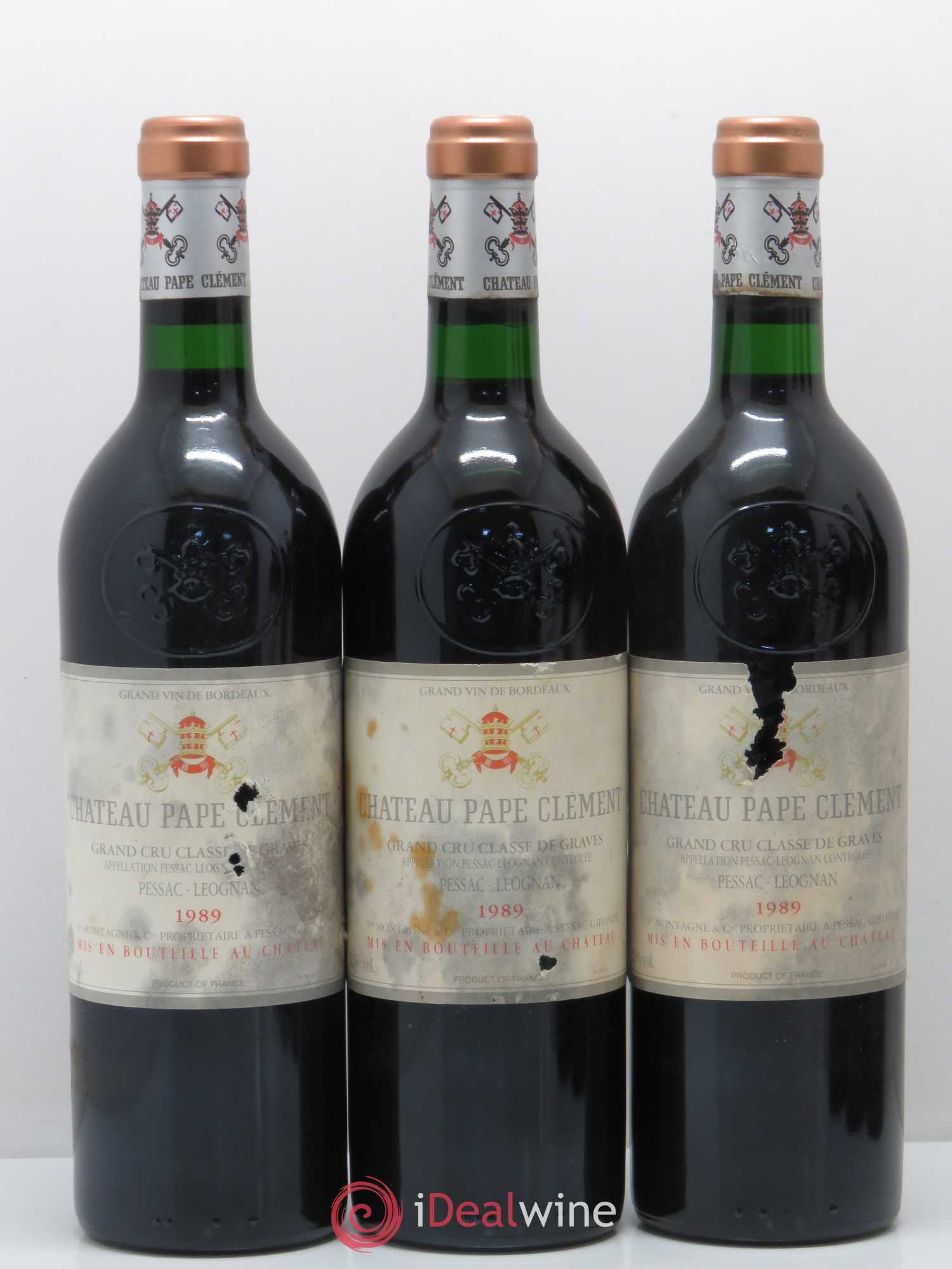 Château Pape Clément Cru Classé de Graves 1989 - Lot de 12 bouteilles - 4