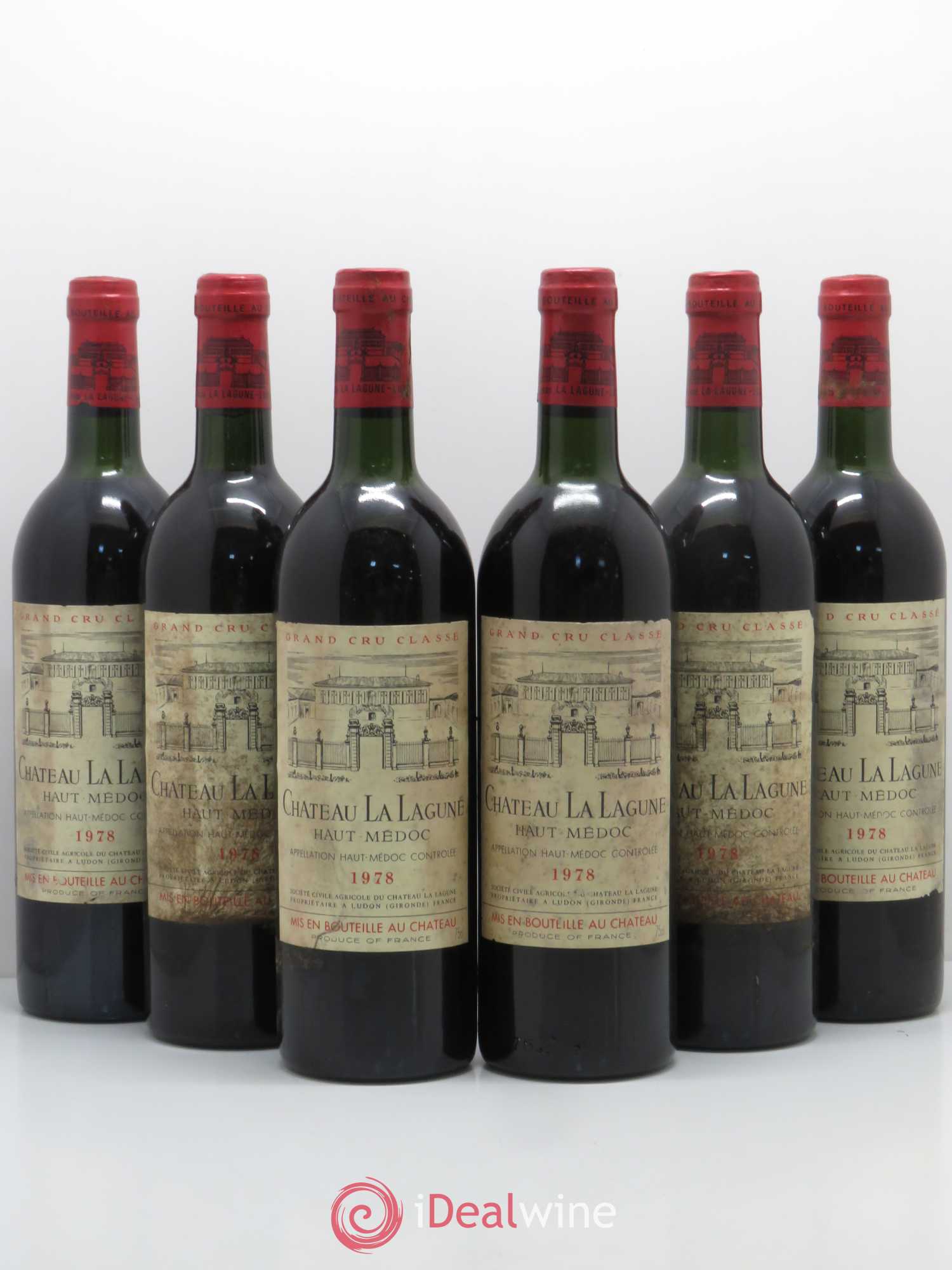 Château la Lagune 3ème Grand Cru Classé 1978 - Lot de 6 bouteilles - 0