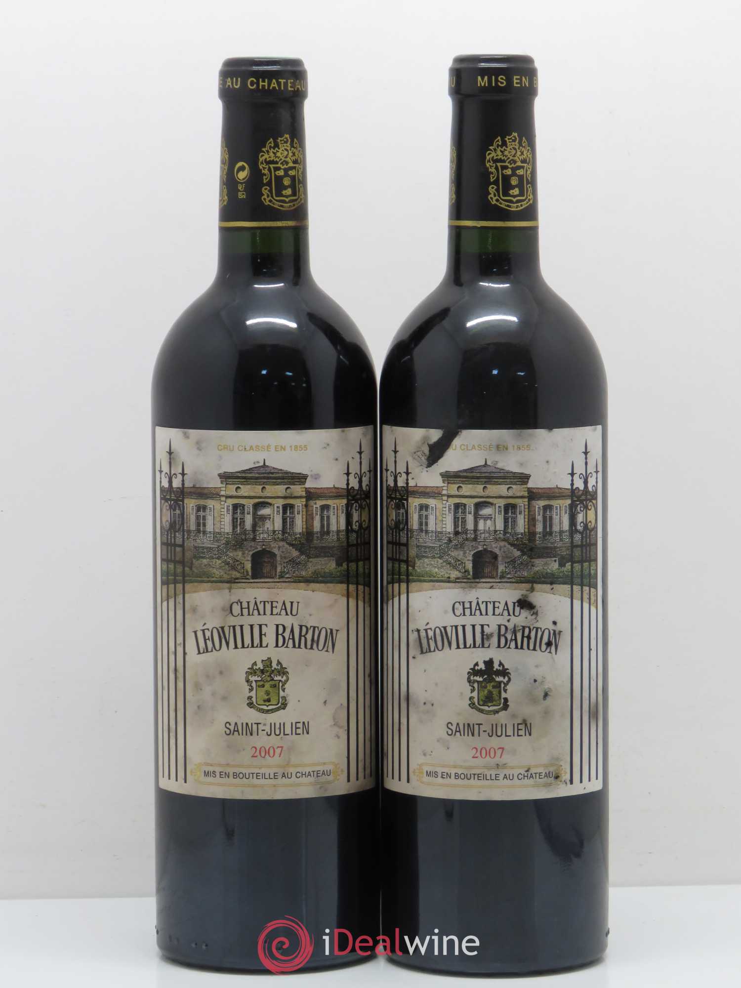 Château Léoville Barton 2ème Grand Cru Classé 2007 - Lot de 2 bouteilles - 0