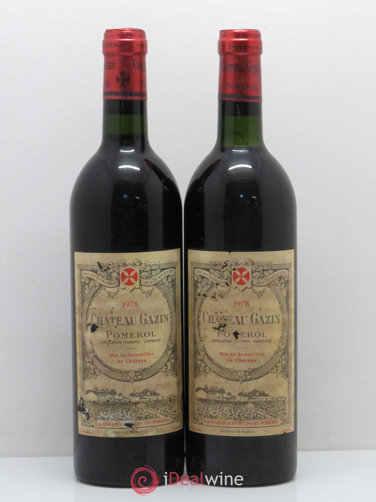 Château Gazin 1978 - Lot de 2 bouteilles - 0