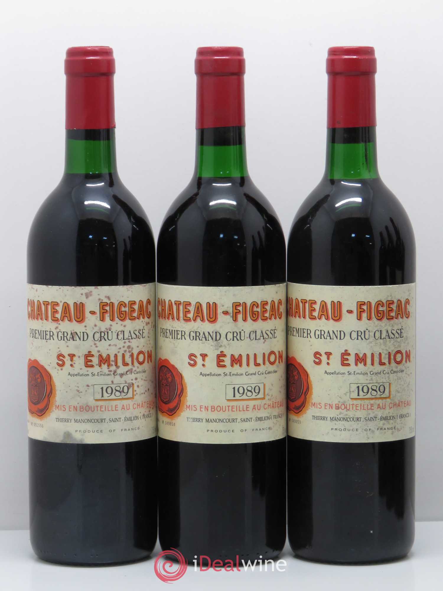 Château Figeac 1er Grand Cru Classé A 1989 - Lot de 6 bouteilles - 1