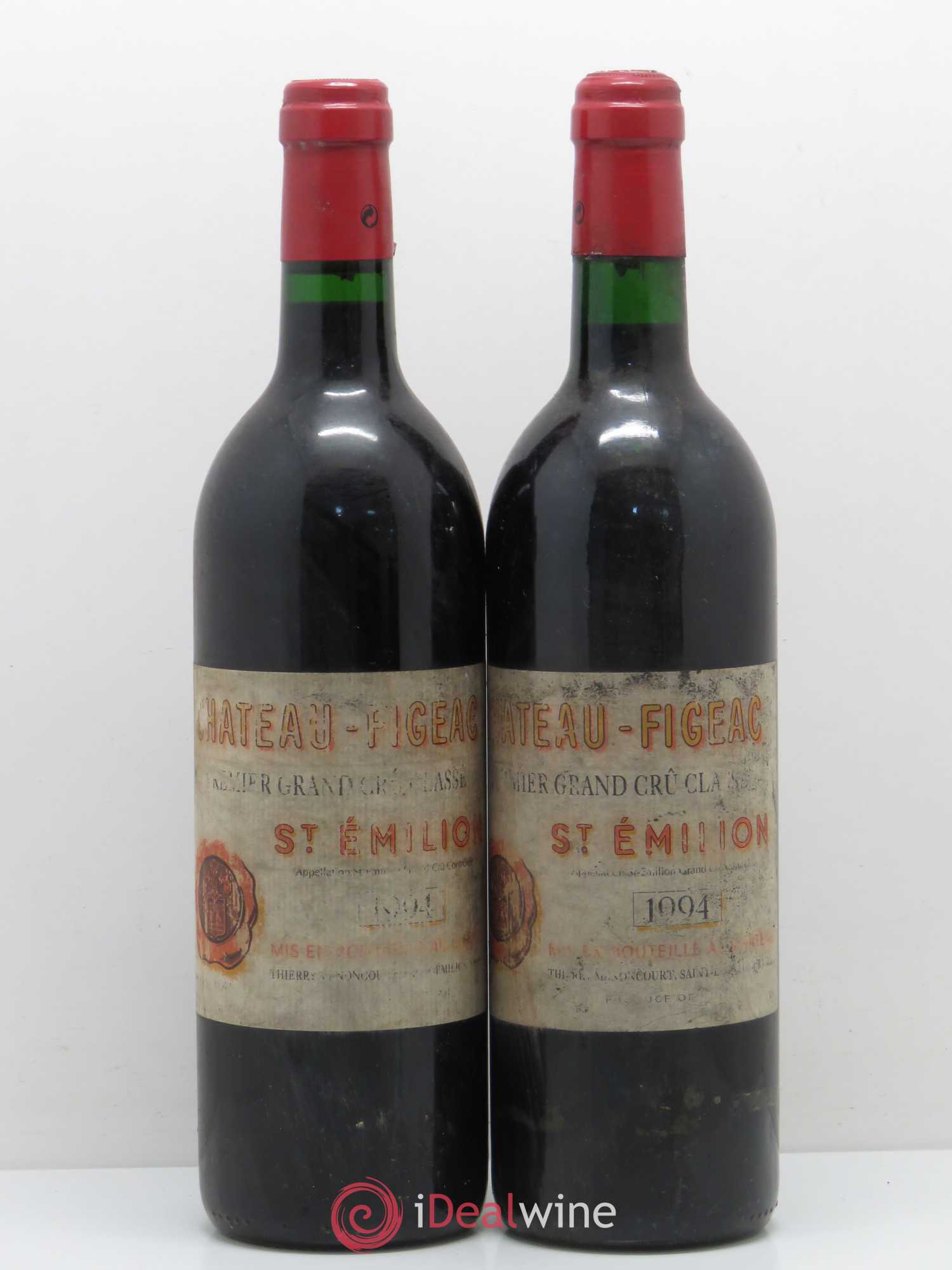 Château Figeac 1er Grand Cru Classé A 1994 - Lot de 2 bouteilles - 0