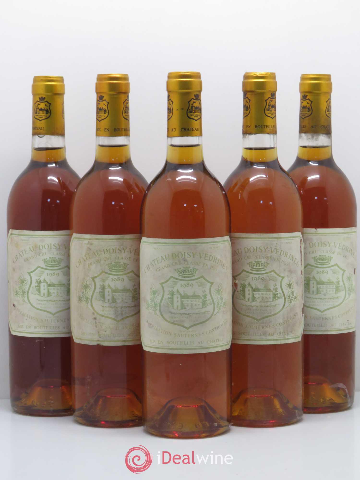 Château Doisy-Védrines 2ème Grand Cru Classé 1989 - Lotto di 5 bottiglie - 0