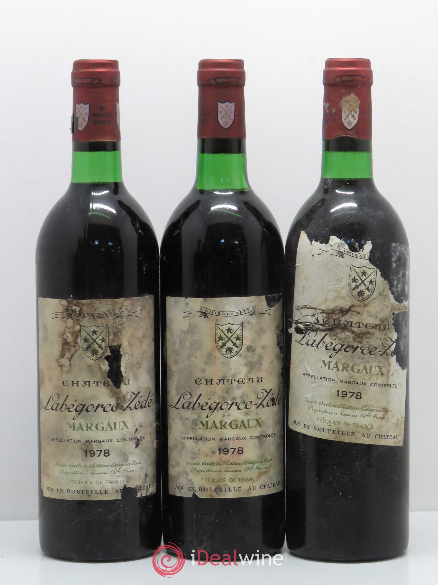 Château Labegorce Zédé Cru Bourgeois 1978 - Lot de 6 bouteilles - 2