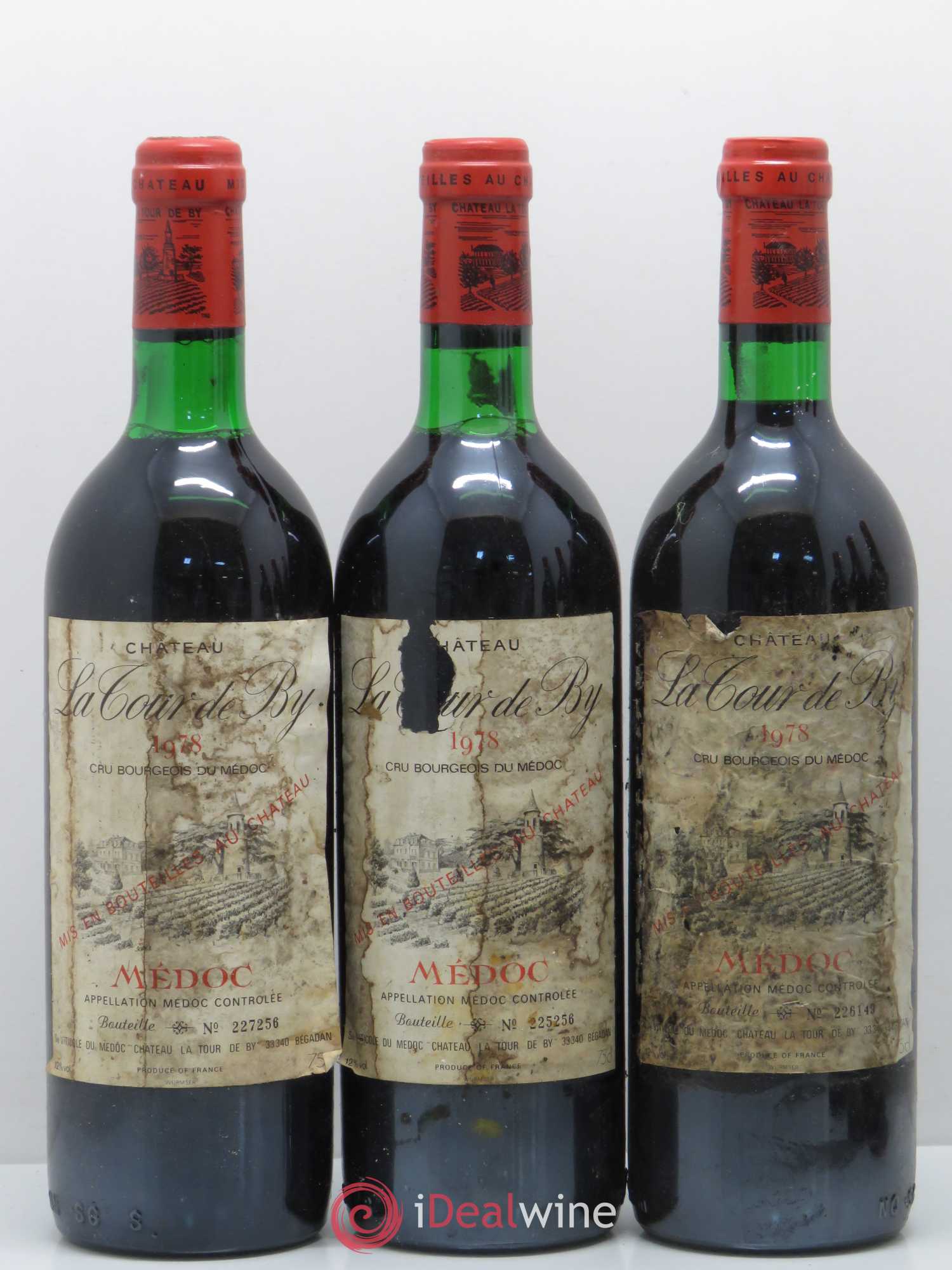 Château La Tour de By Cru Bourgeois 1978 - Lot de 6 bouteilles - 1