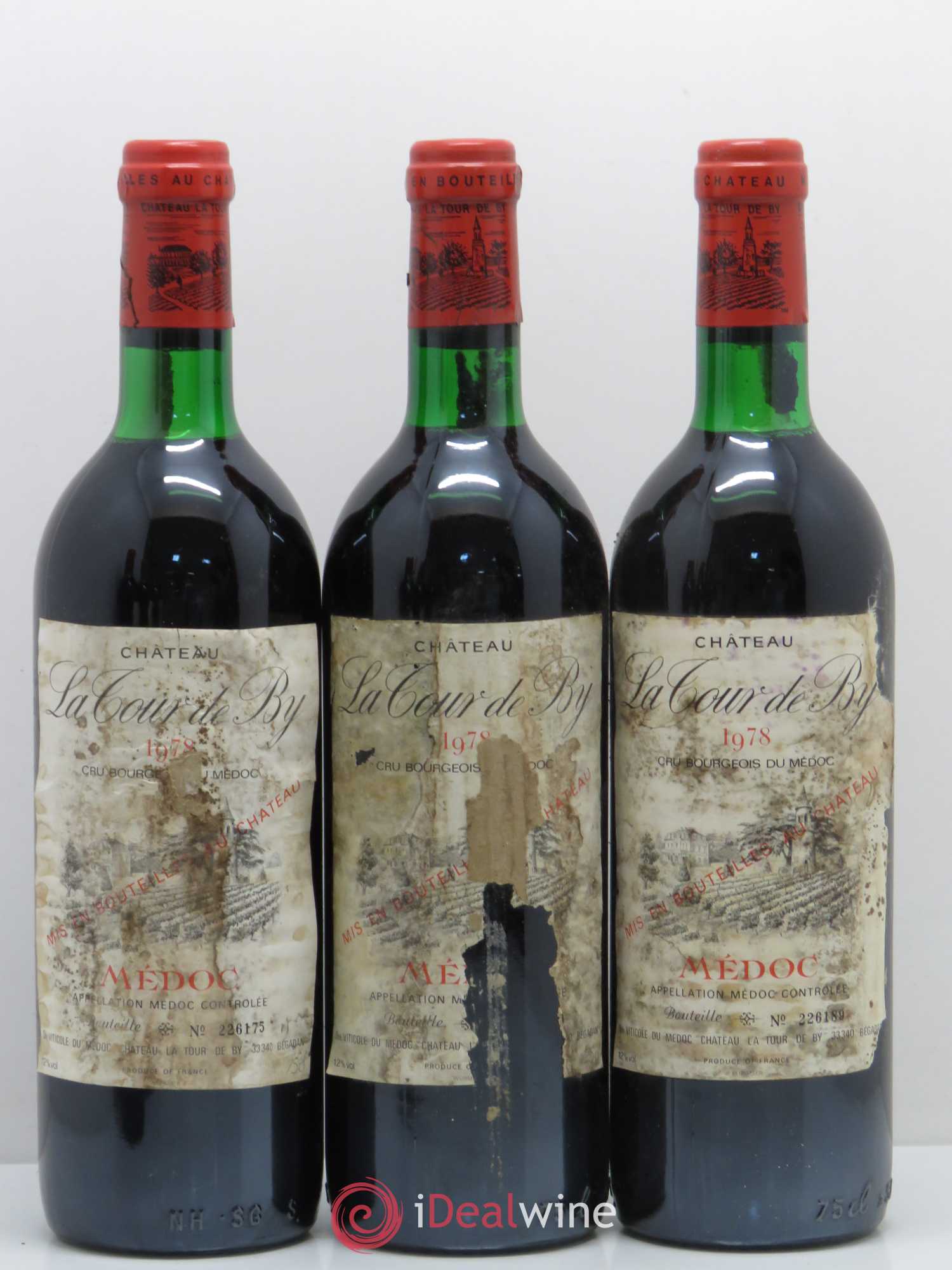 Château La Tour de By Cru Bourgeois 1978 - Lot de 6 bouteilles - 2