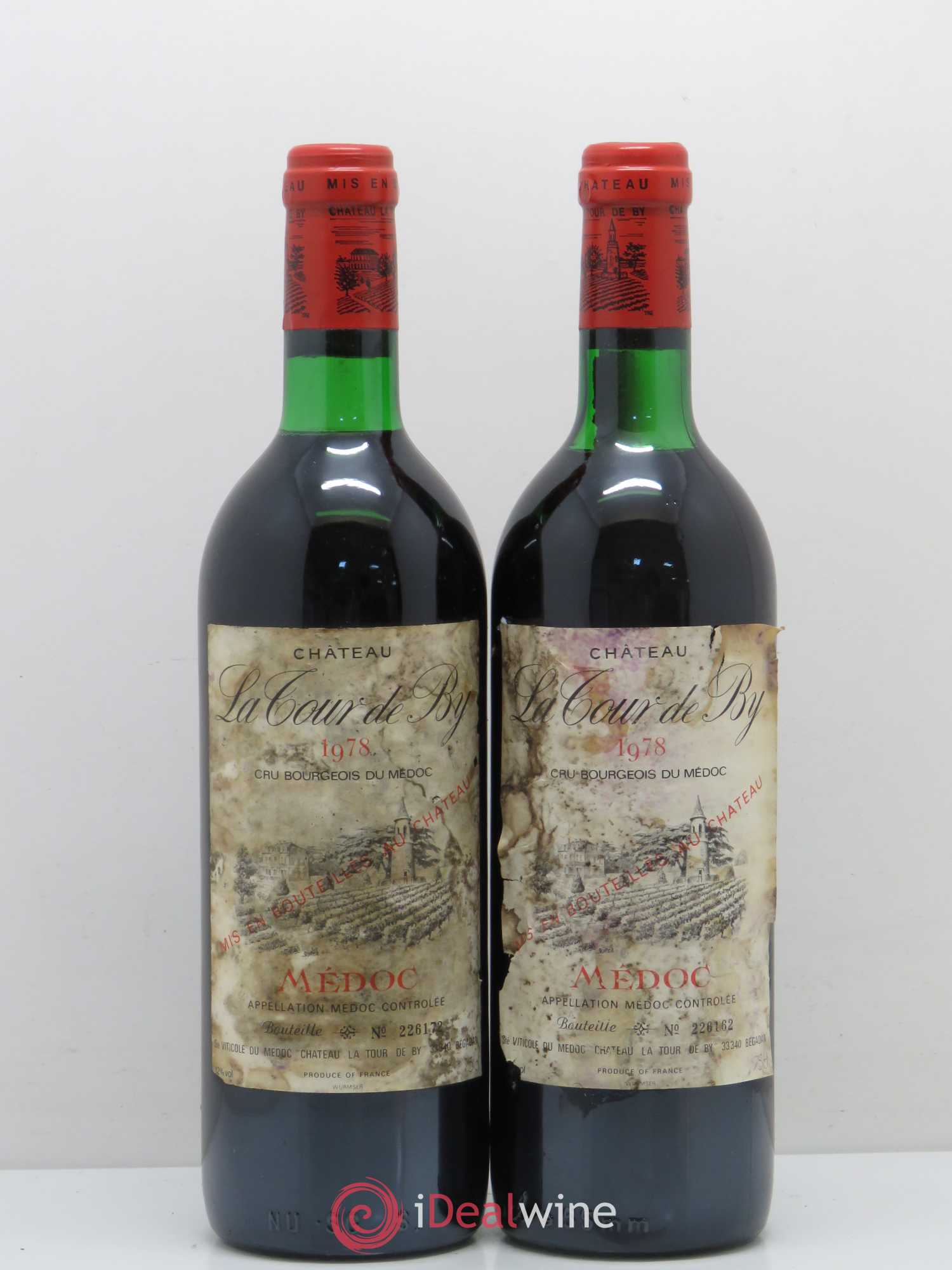 Château La Tour de By Cru Bourgeois 1978 - Lot de 2 bouteilles - 0