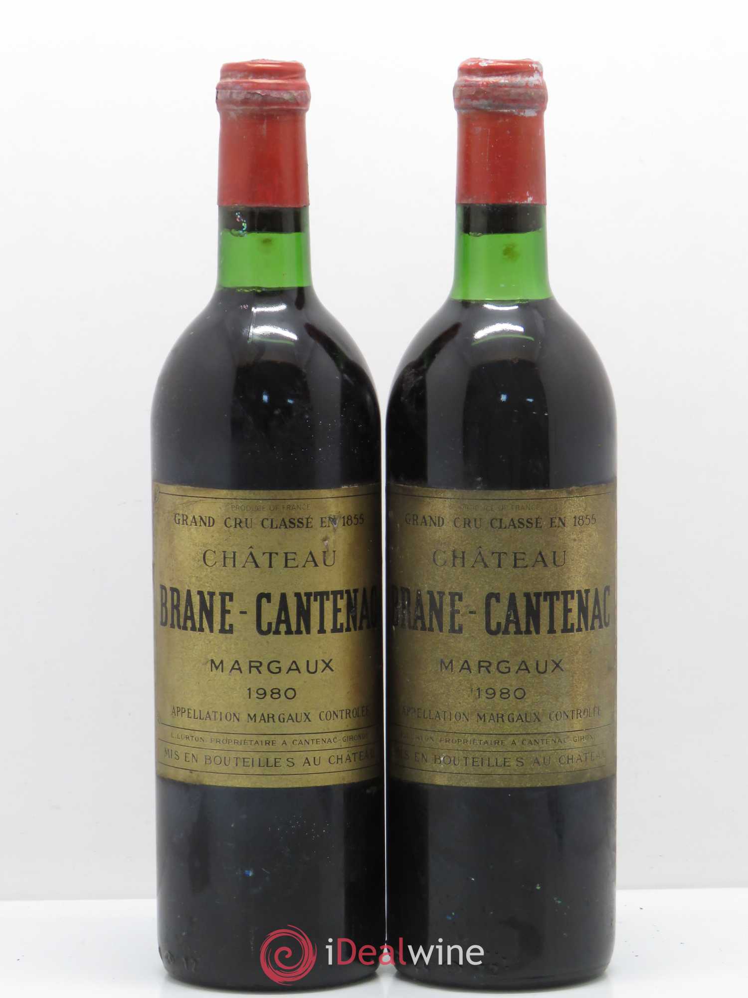 Château Brane Cantenac 2ème Grand Cru Classé 1980 - Lot de 2 bouteilles - 0