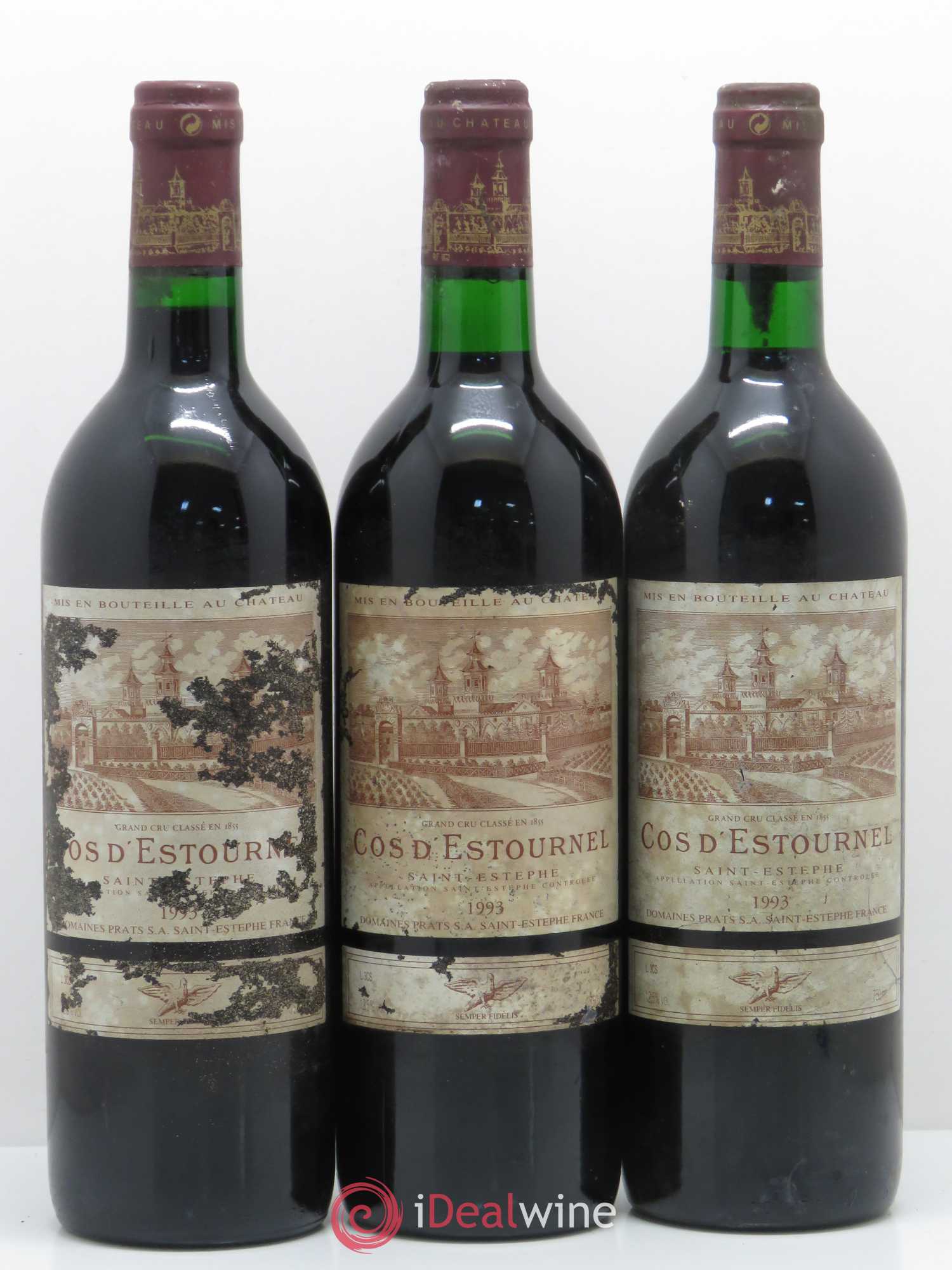 Cos d'Estournel 2ème Grand Cru Classé 1993 - Lot de 3 bouteilles - 0