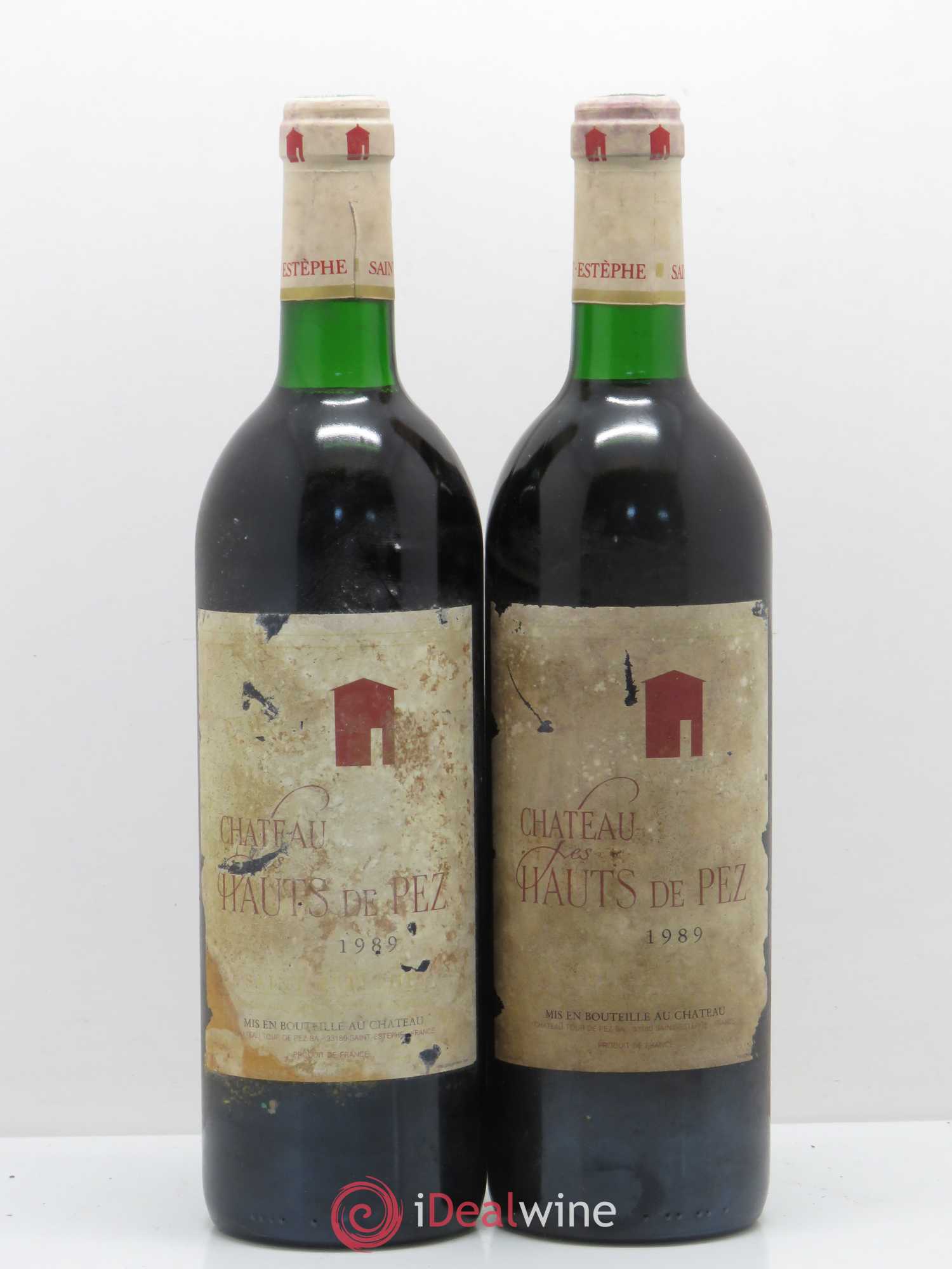 Saint-Estèphe Chateau Haut de Pez 1989 - Posten von 2 Flaschen - 0