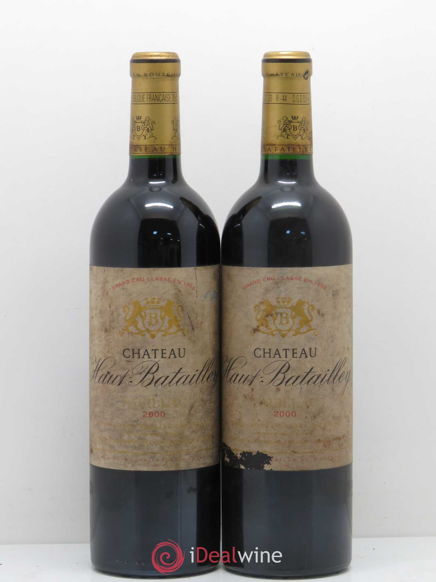 Château Haut Batailley 5ème Grand Cru Classé 2000 - Lot de 2 bouteilles - 0