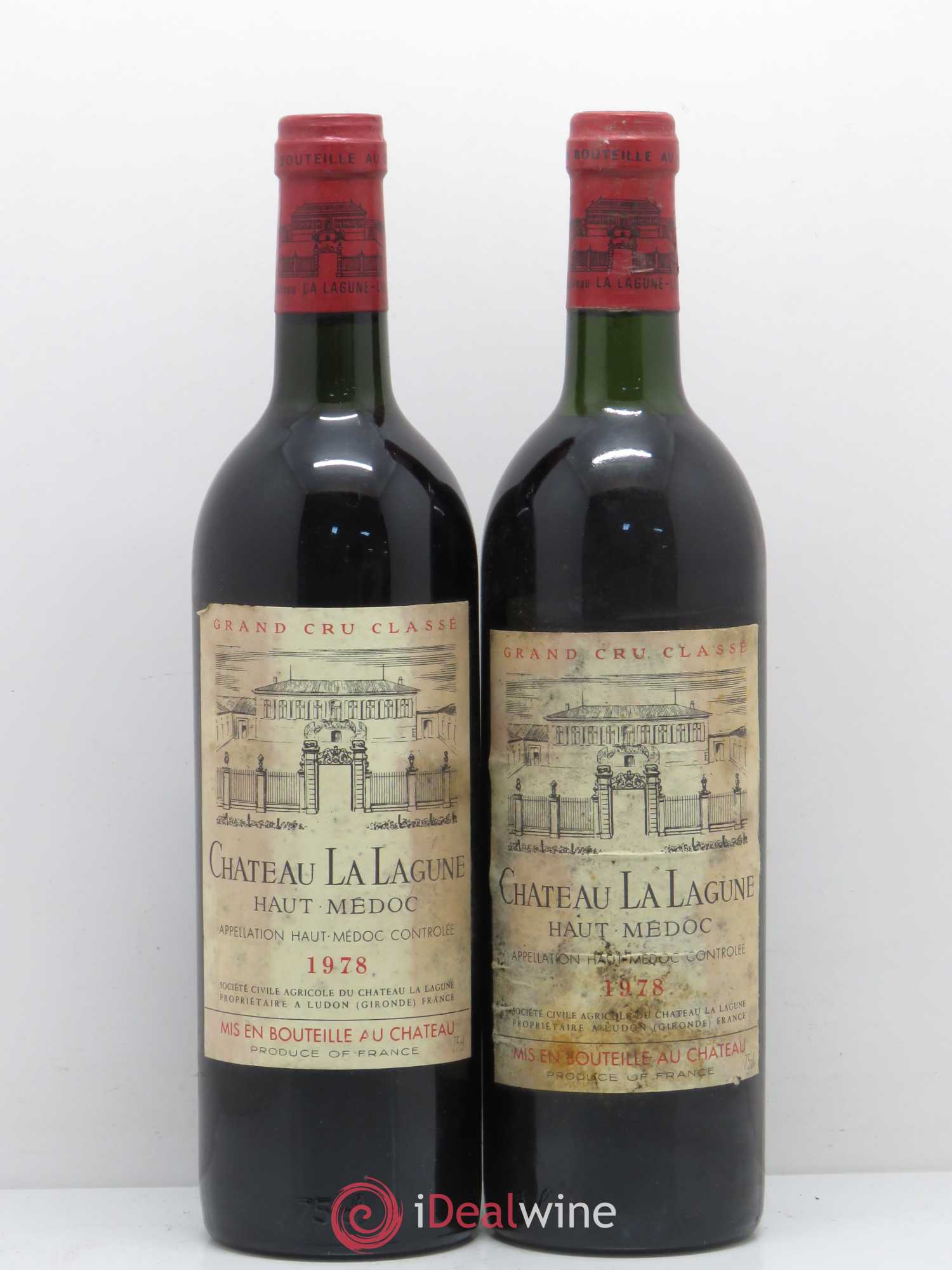 Château la Lagune 3ème Grand Cru Classé 1978 - Lot de 2 bouteilles - 0
