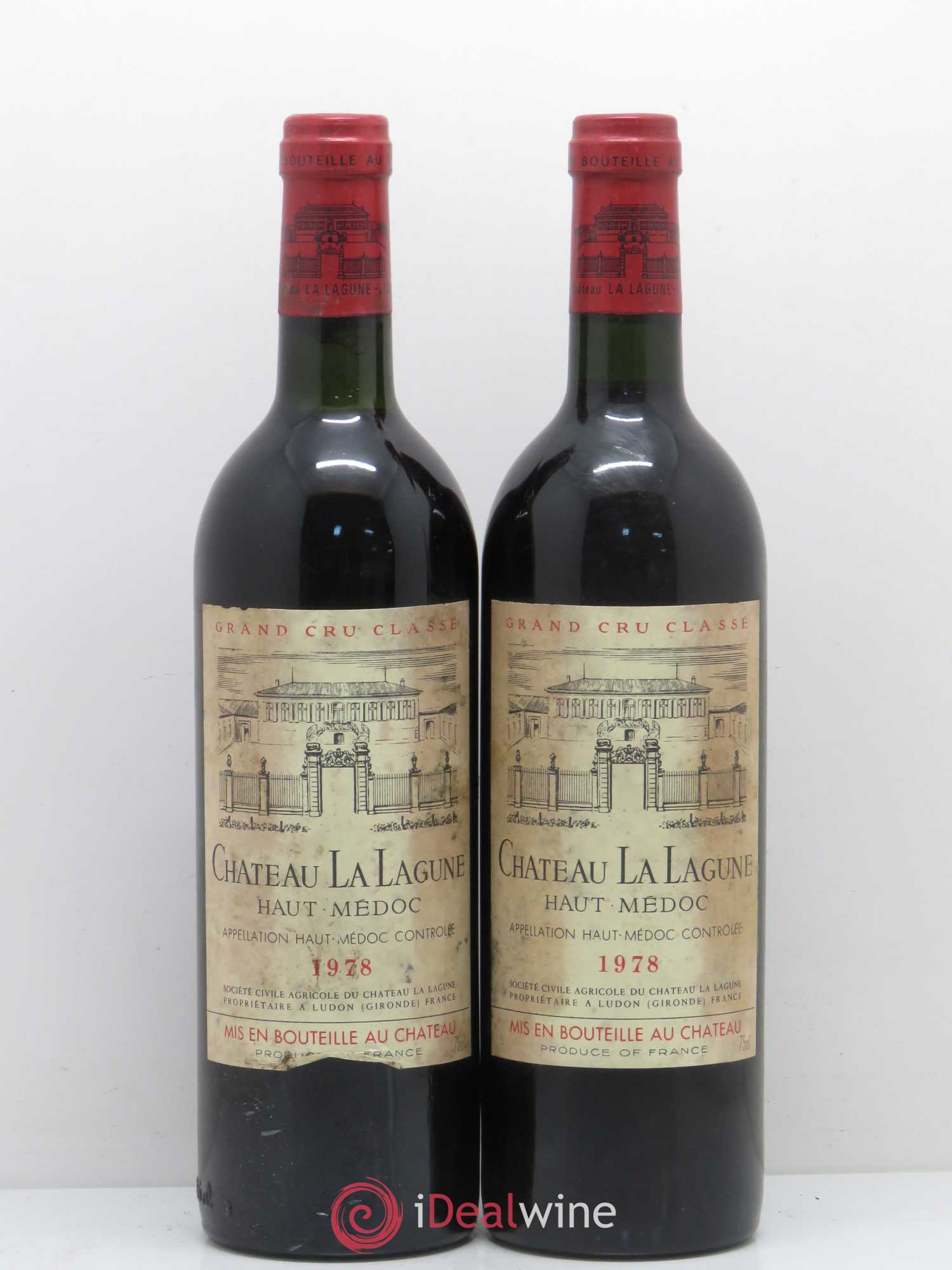 Château la Lagune 3ème Grand Cru Classé 1978 - Lot de 2 bouteilles - 0