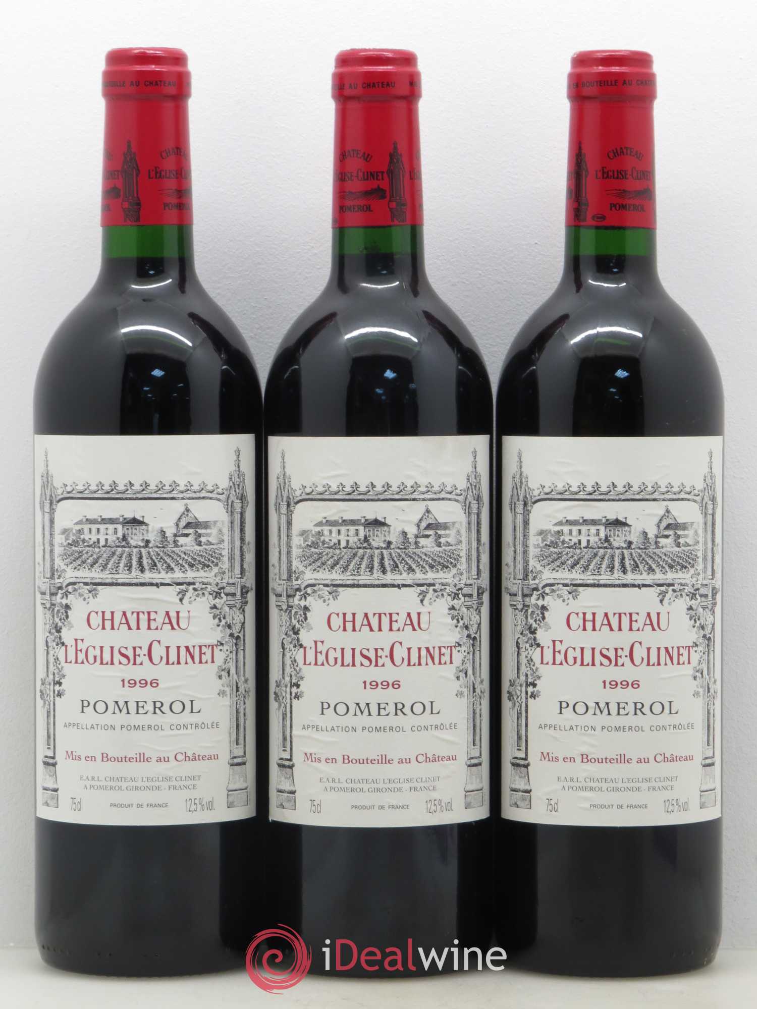 Château l' Église Clinet 1996 - Lot de 6 bouteilles - 1